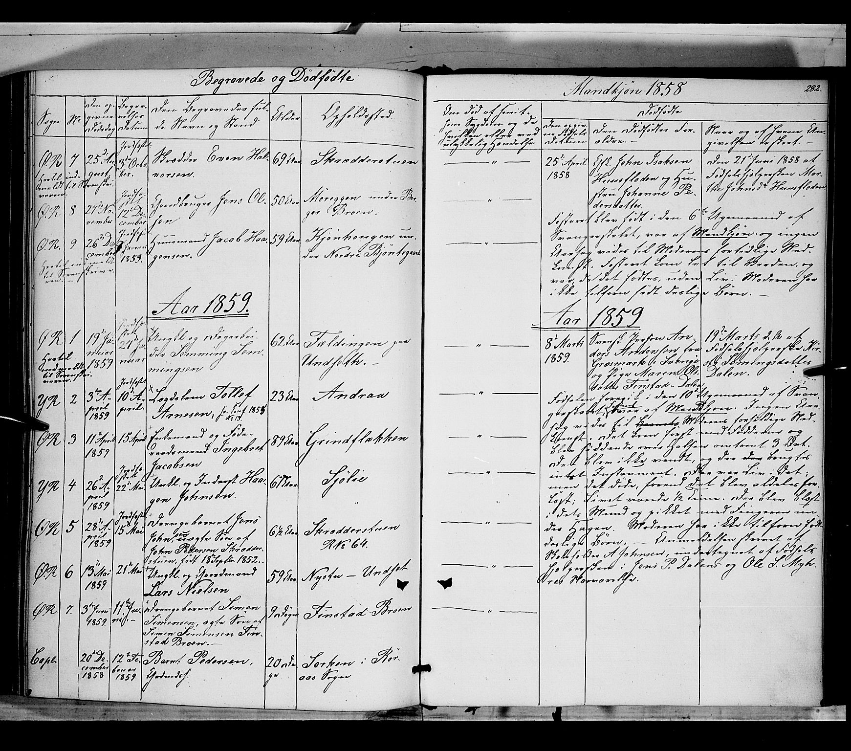 Rendalen prestekontor, SAH/PREST-054/H/Ha/Haa/L0005: Parish register (official) no. 5, 1853-1866, p. 282
