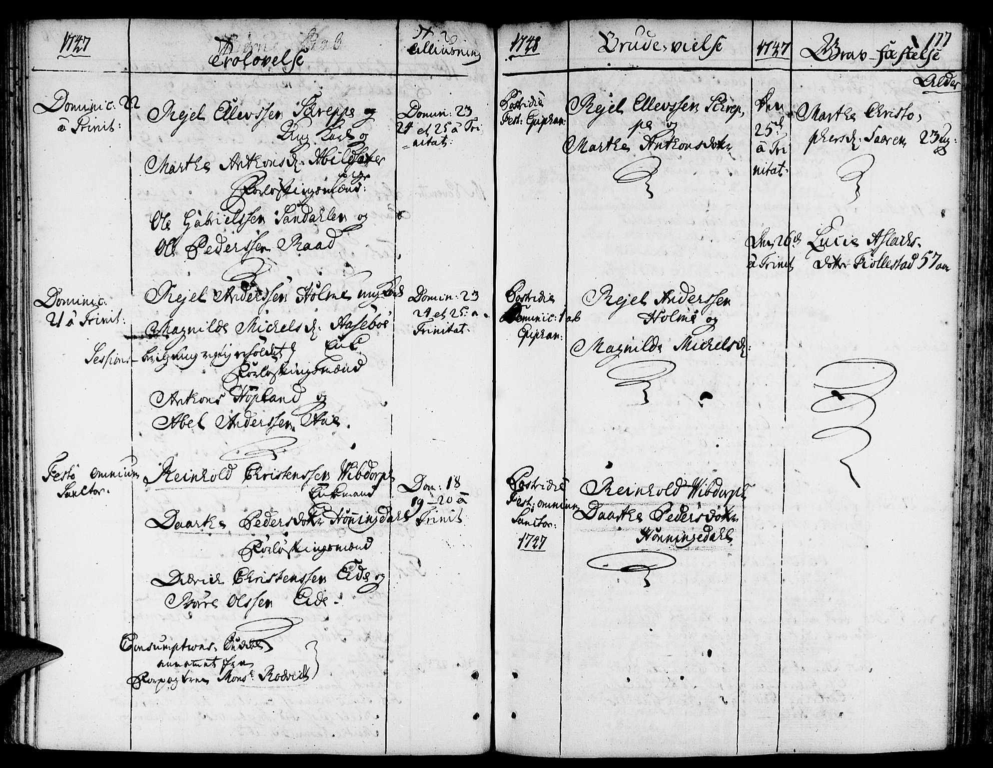 Gloppen sokneprestembete, AV/SAB-A-80101/H/Haa/Haaa/L0003: Parish register (official) no. A 3, 1739-1757, p. 177