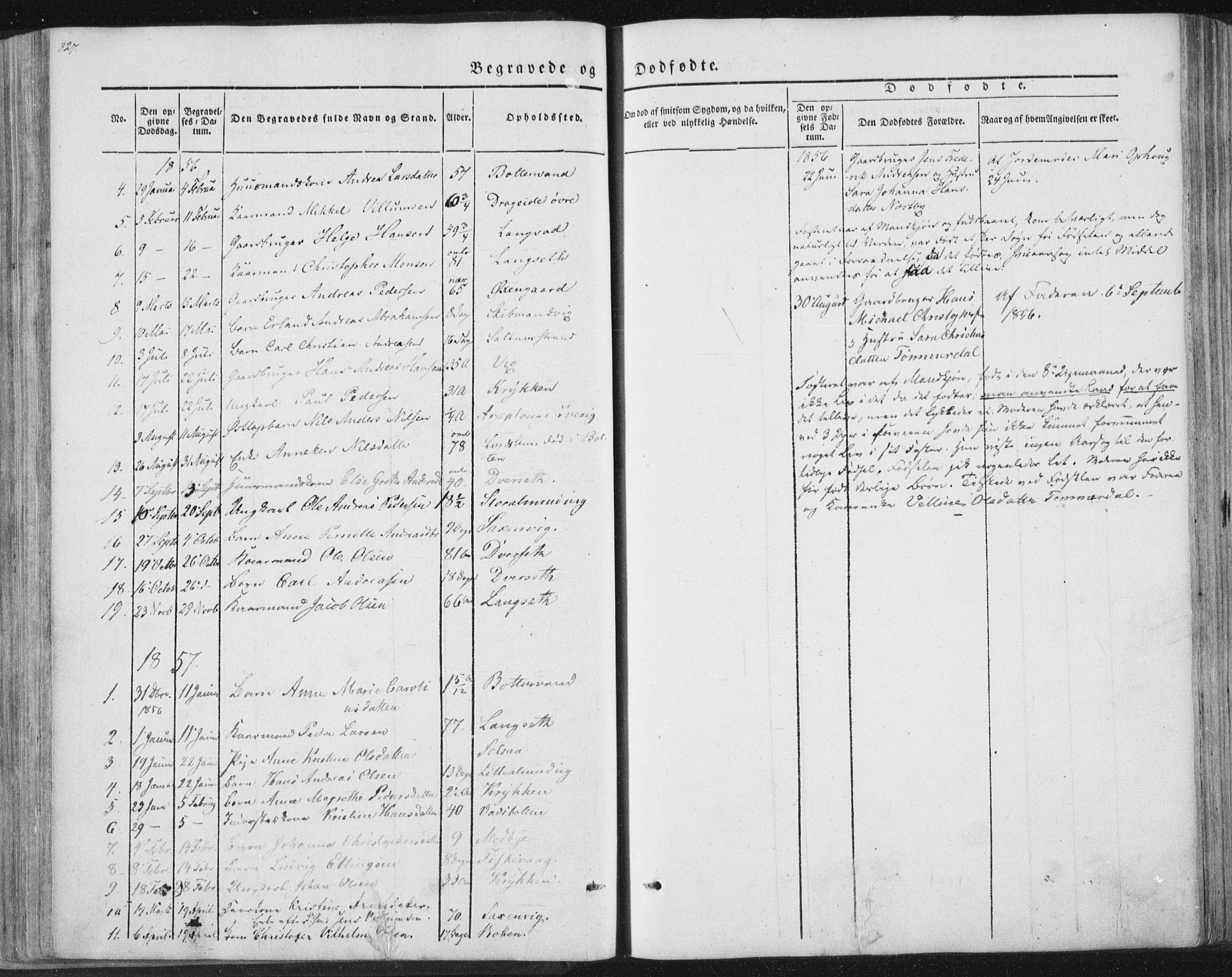 Ministerialprotokoller, klokkerbøker og fødselsregistre - Nordland, SAT/A-1459/847/L0667: Parish register (official) no. 847A07, 1842-1871, p. 327