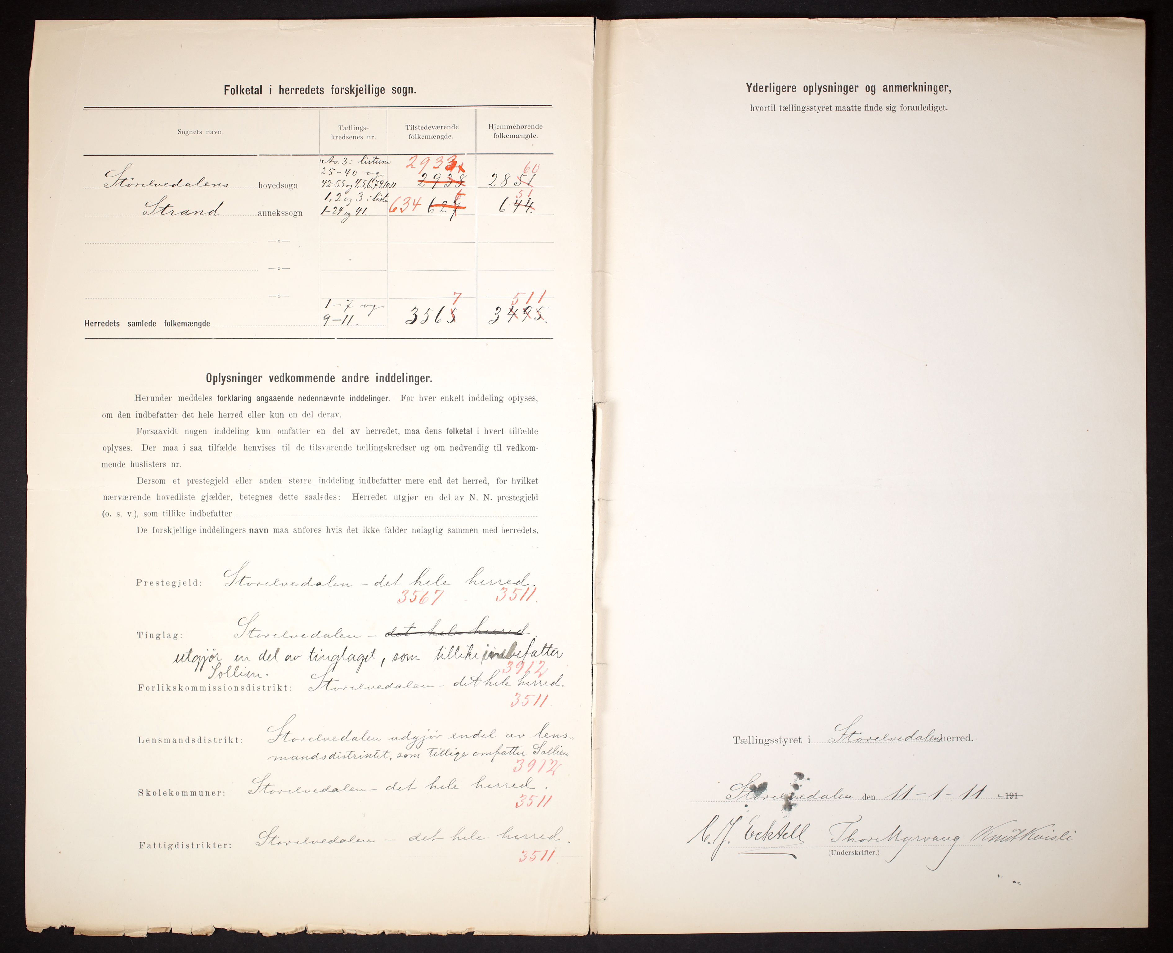 RA, 1910 census for Stor-Elvdal, 1910, p. 3