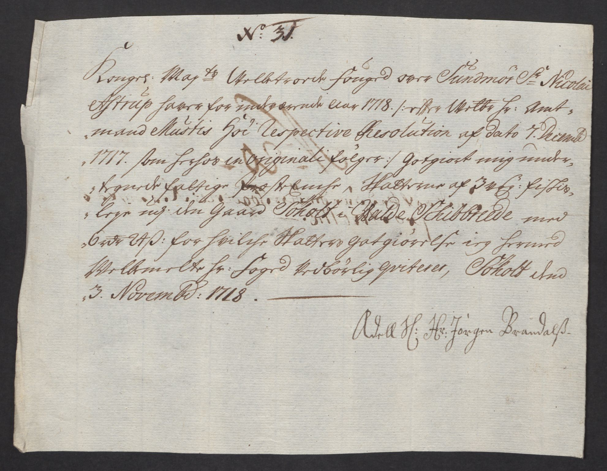 Rentekammeret inntil 1814, Reviderte regnskaper, Fogderegnskap, AV/RA-EA-4092/R54/L3570: Fogderegnskap Sunnmøre, 1718, p. 143