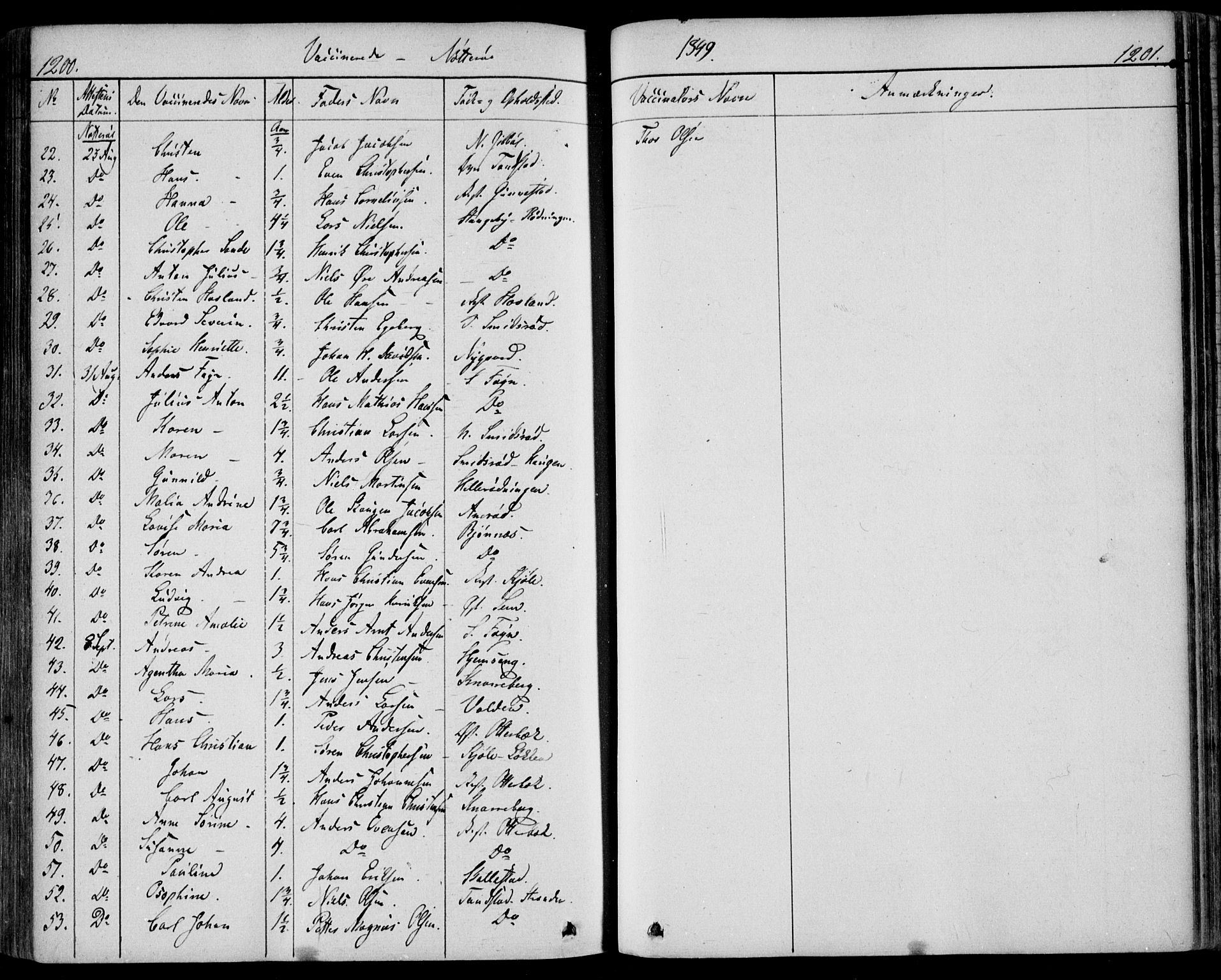 Nøtterøy kirkebøker, AV/SAKO-A-354/F/Fa/L0005: Parish register (official) no. I 5, 1839-1852, p. 1200-1201