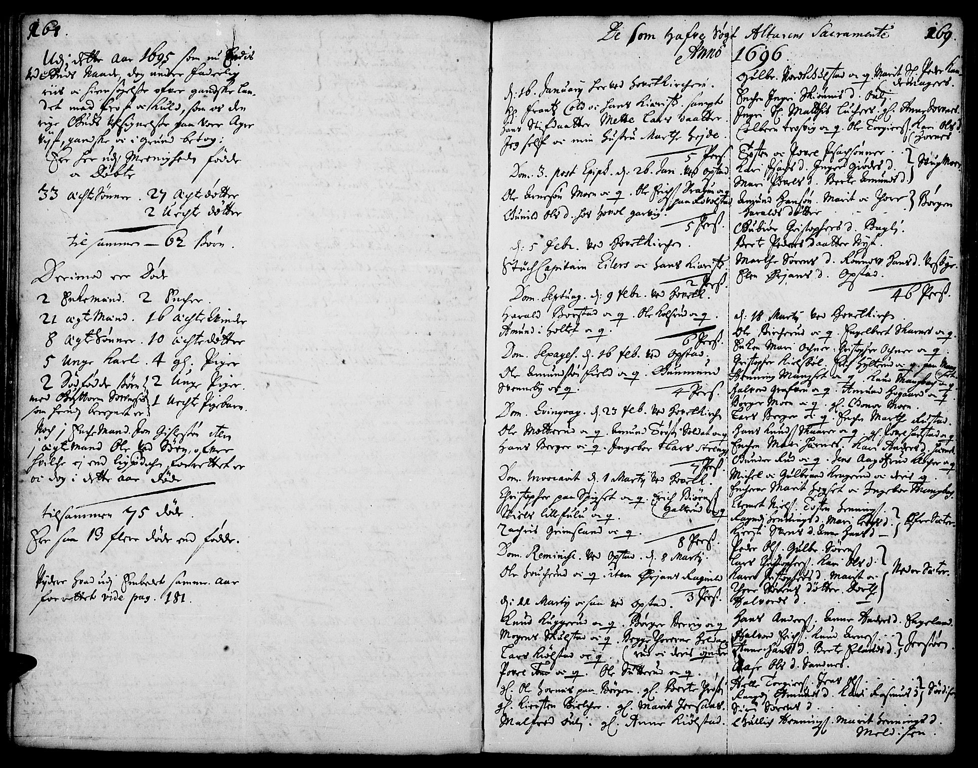 Strøm-Odalen prestekontor, SAH/PREST-028/H/Ha/Haa/L0001: Parish register (official) no. 1, 1689-1715, p. 168-169