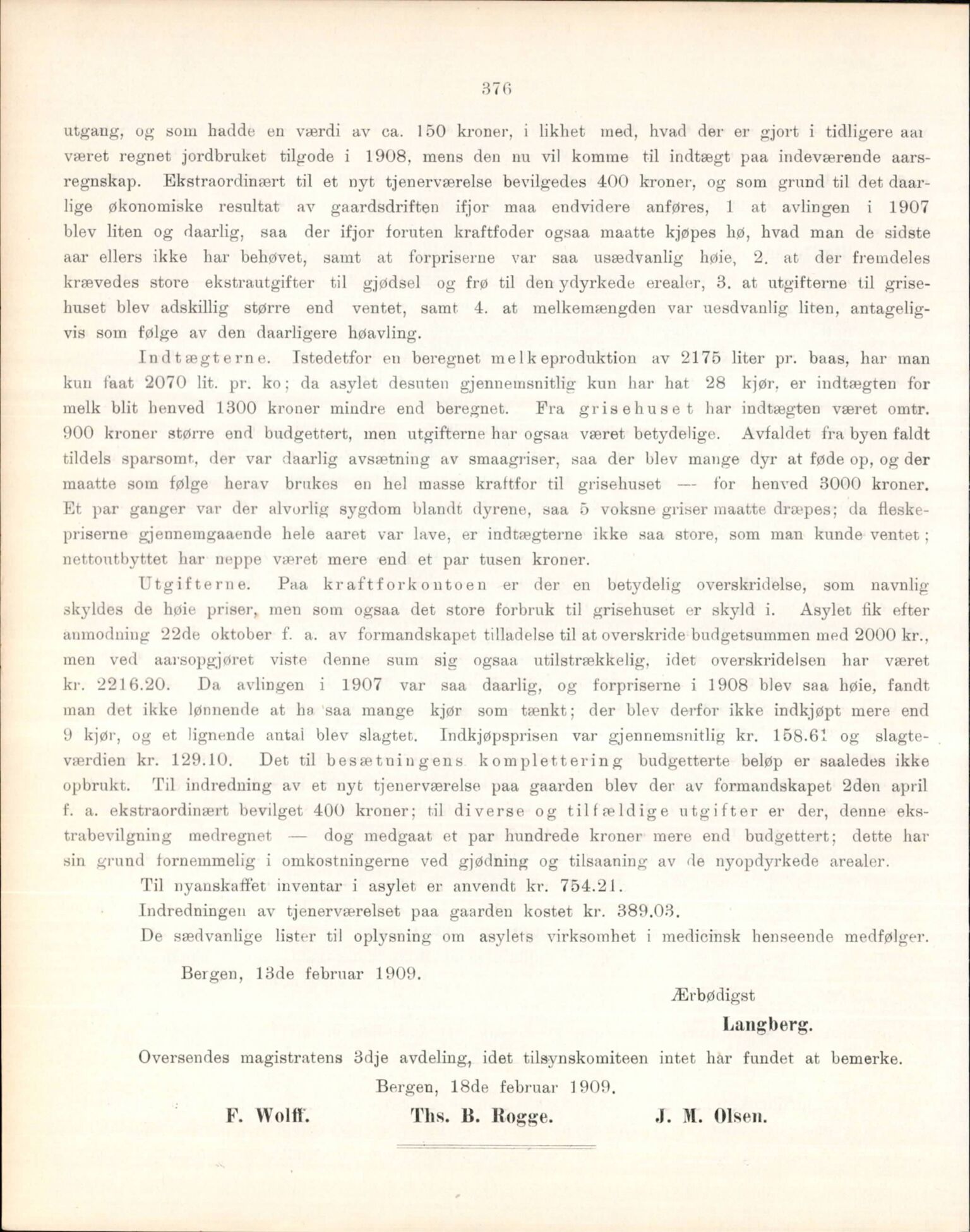 Haukeland Sykehus, Direktøren, BBA/A-2050.04/Æa/L0001: Årsberetninger 1906-1914, 1906-1914, p. 64