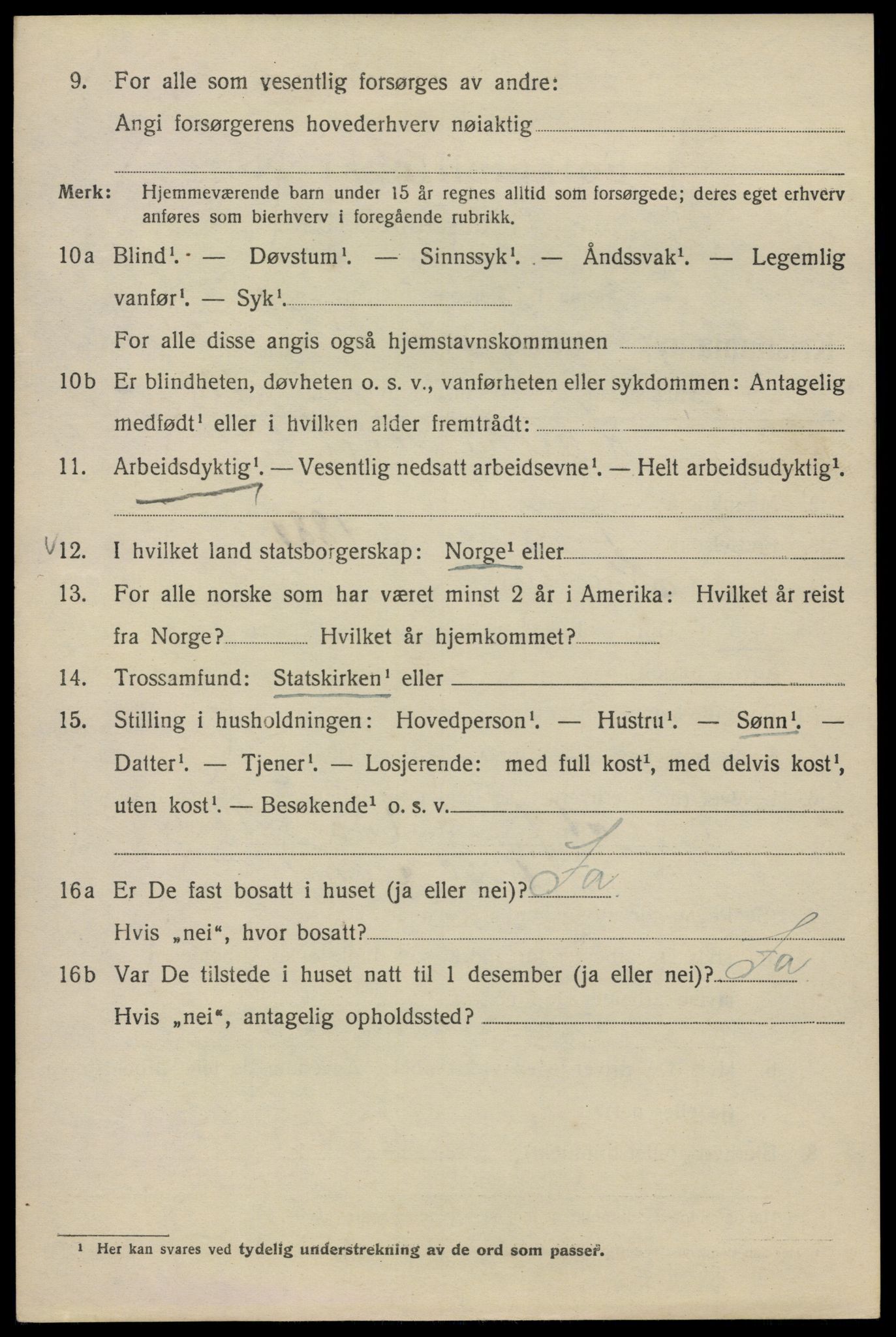 SAO, 1920 census for Kristiania, 1920, p. 160630