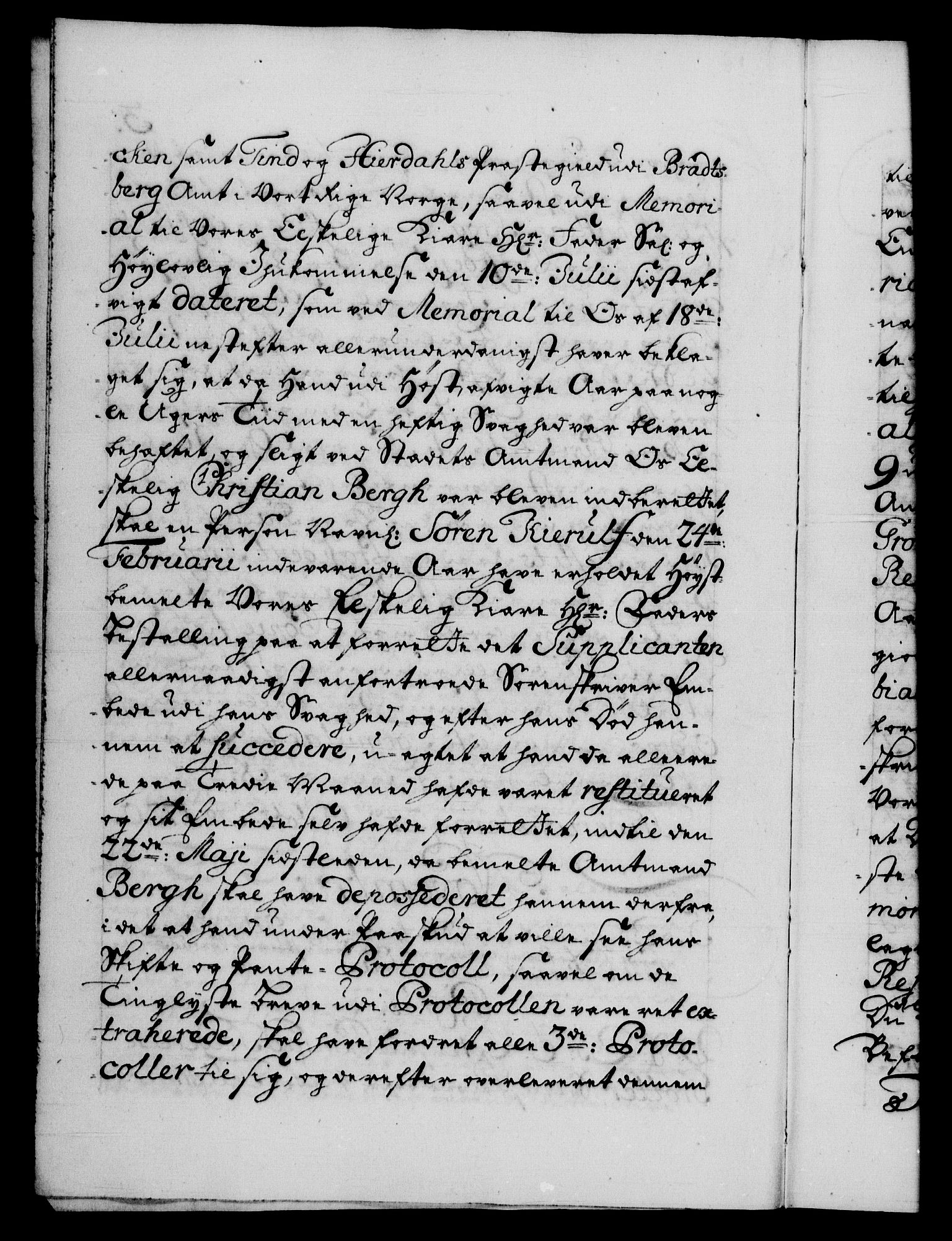 Danske Kanselli 1572-1799, AV/RA-EA-3023/F/Fc/Fca/Fcab/L0025: Norske tegnelser, 1730-1733, p. 3b