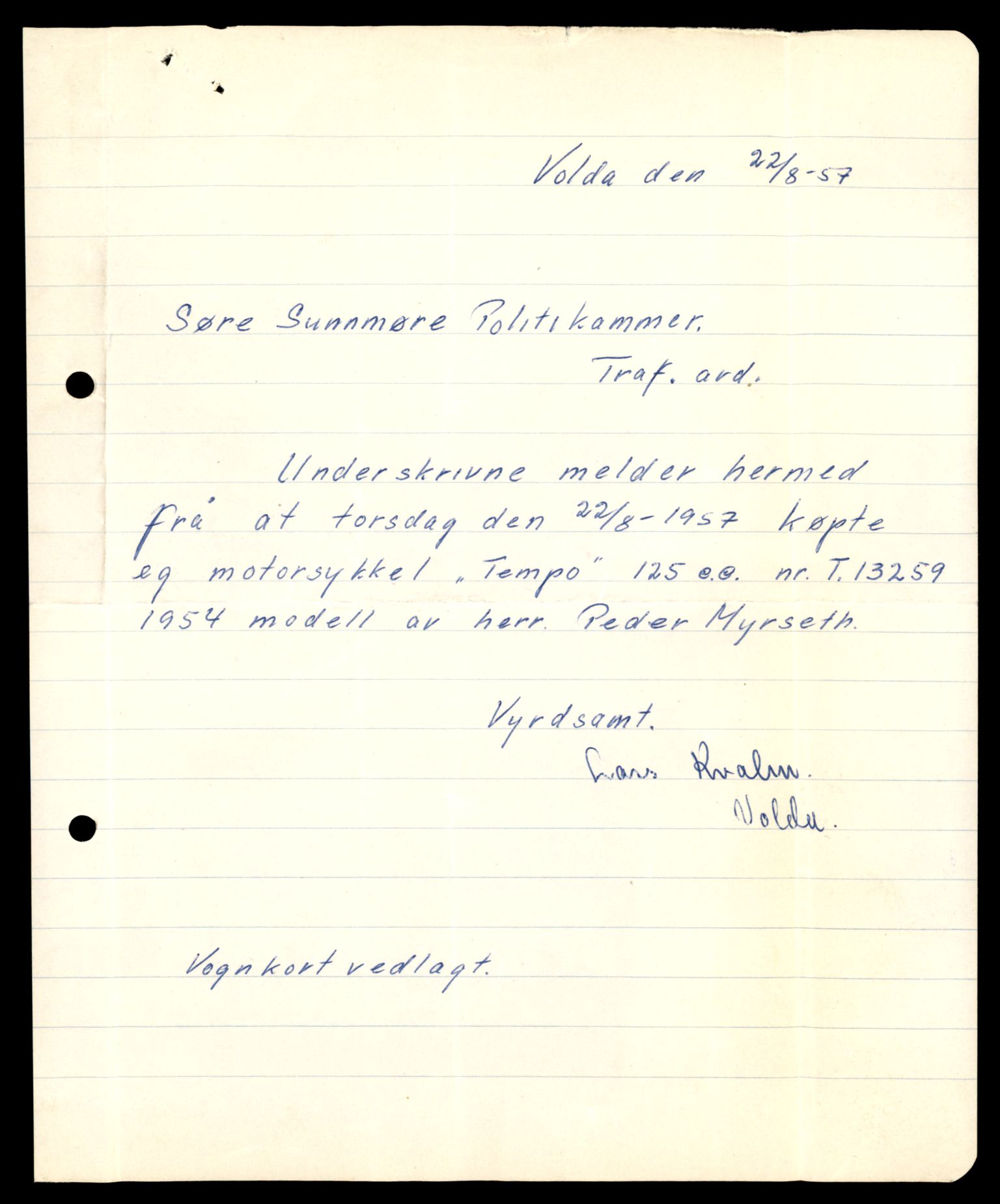 Møre og Romsdal vegkontor - Ålesund trafikkstasjon, AV/SAT-A-4099/F/Fe/L0038: Registreringskort for kjøretøy T 13180 - T 13360, 1927-1998, p. 1347
