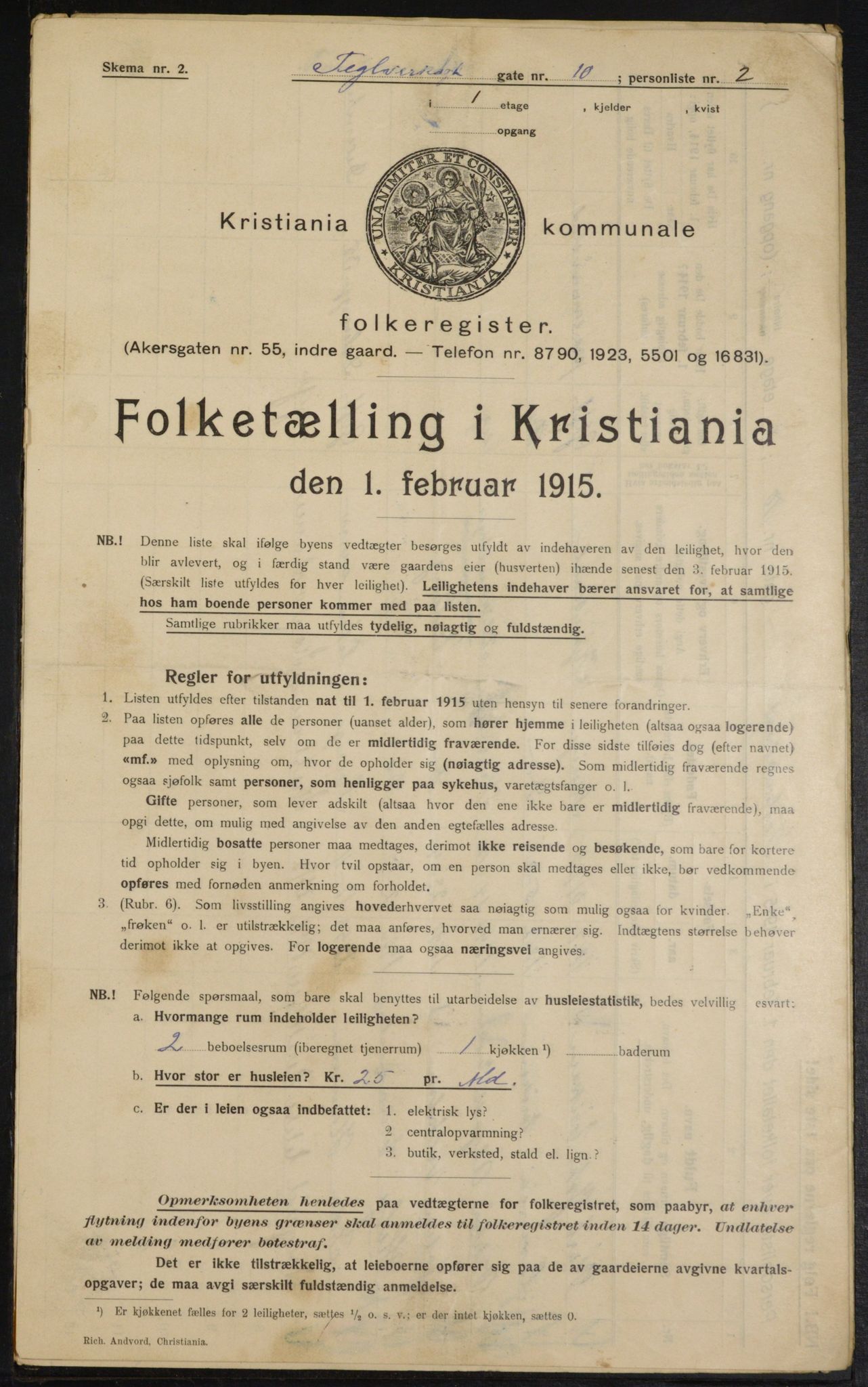 OBA, Municipal Census 1915 for Kristiania, 1915, p. 107770