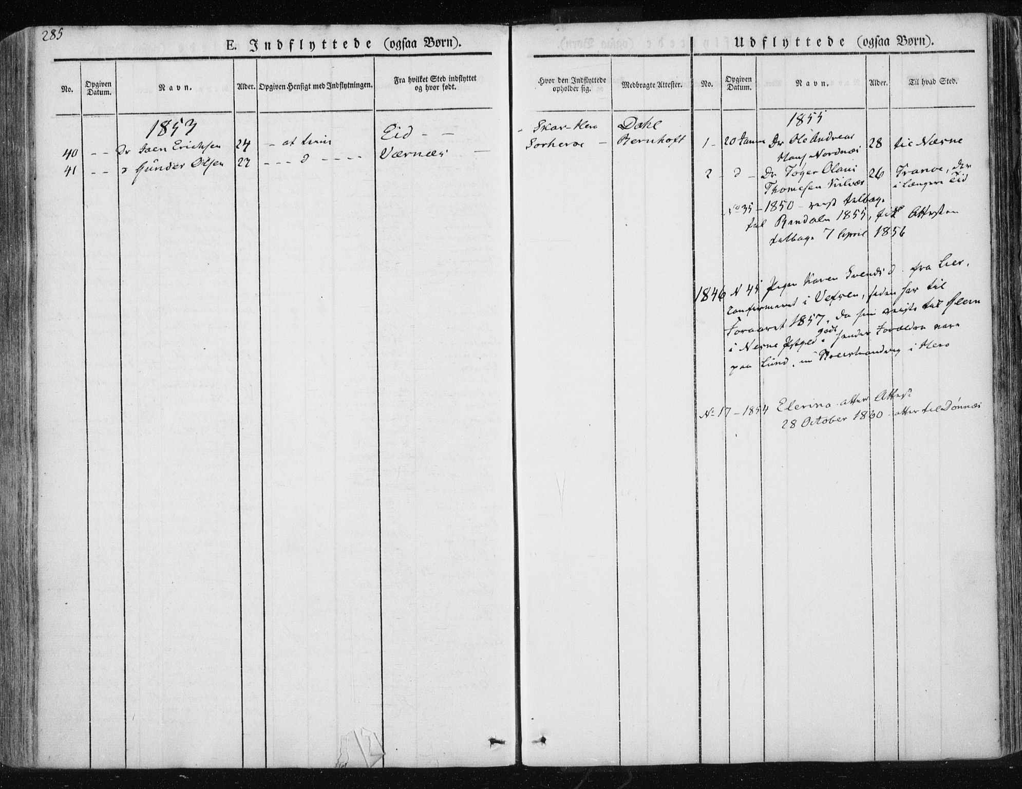 Ministerialprotokoller, klokkerbøker og fødselsregistre - Nordland, SAT/A-1459/830/L0447: Parish register (official) no. 830A11, 1831-1854, p. 285