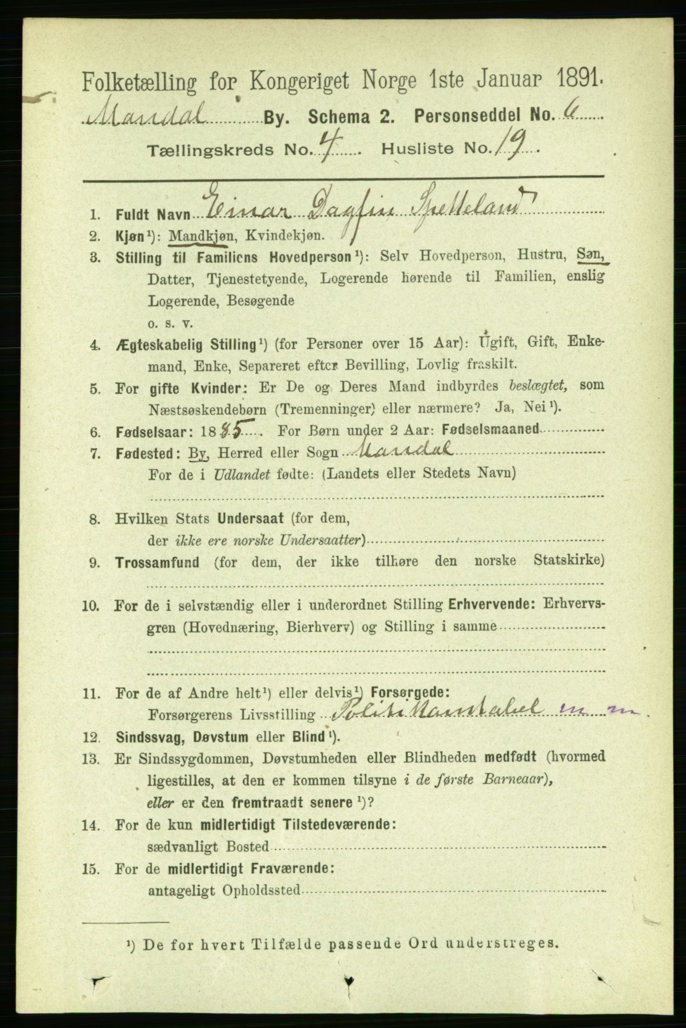 RA, 1891 census for 1002 Mandal, 1891, p. 1921