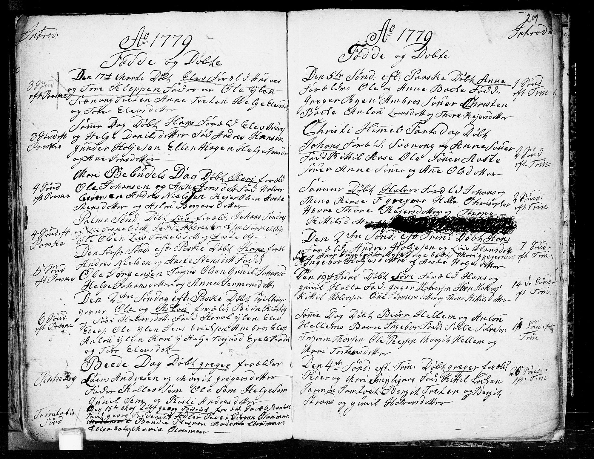 Heddal kirkebøker, SAKO/A-268/F/Fa/L0003: Parish register (official) no. I 3, 1723-1783, p. 209