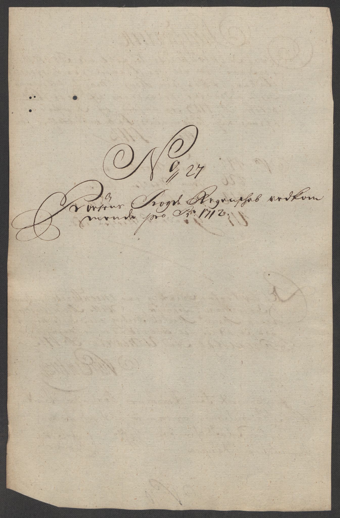 Rentekammeret inntil 1814, Reviderte regnskaper, Fogderegnskap, AV/RA-EA-4092/R57/L3861: Fogderegnskap Fosen, 1712-1713, p. 202