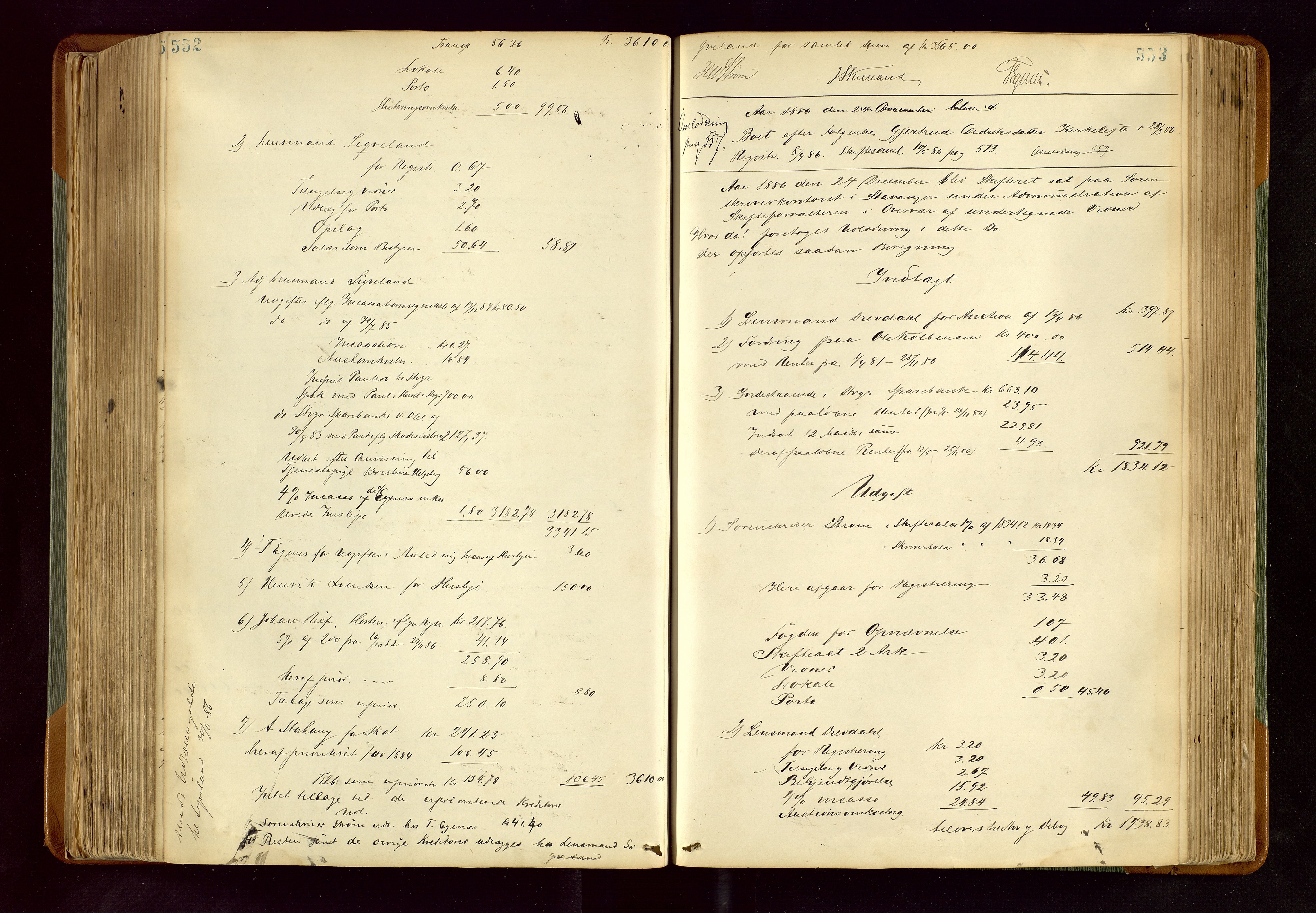 Karmsund sorenskriveri, SAST/A-100311/01/IV/IVDB/L0011: SKIFTEPROTOKOLL SKUDENES, AVALDSNES, 1879-1894, p. 552-553