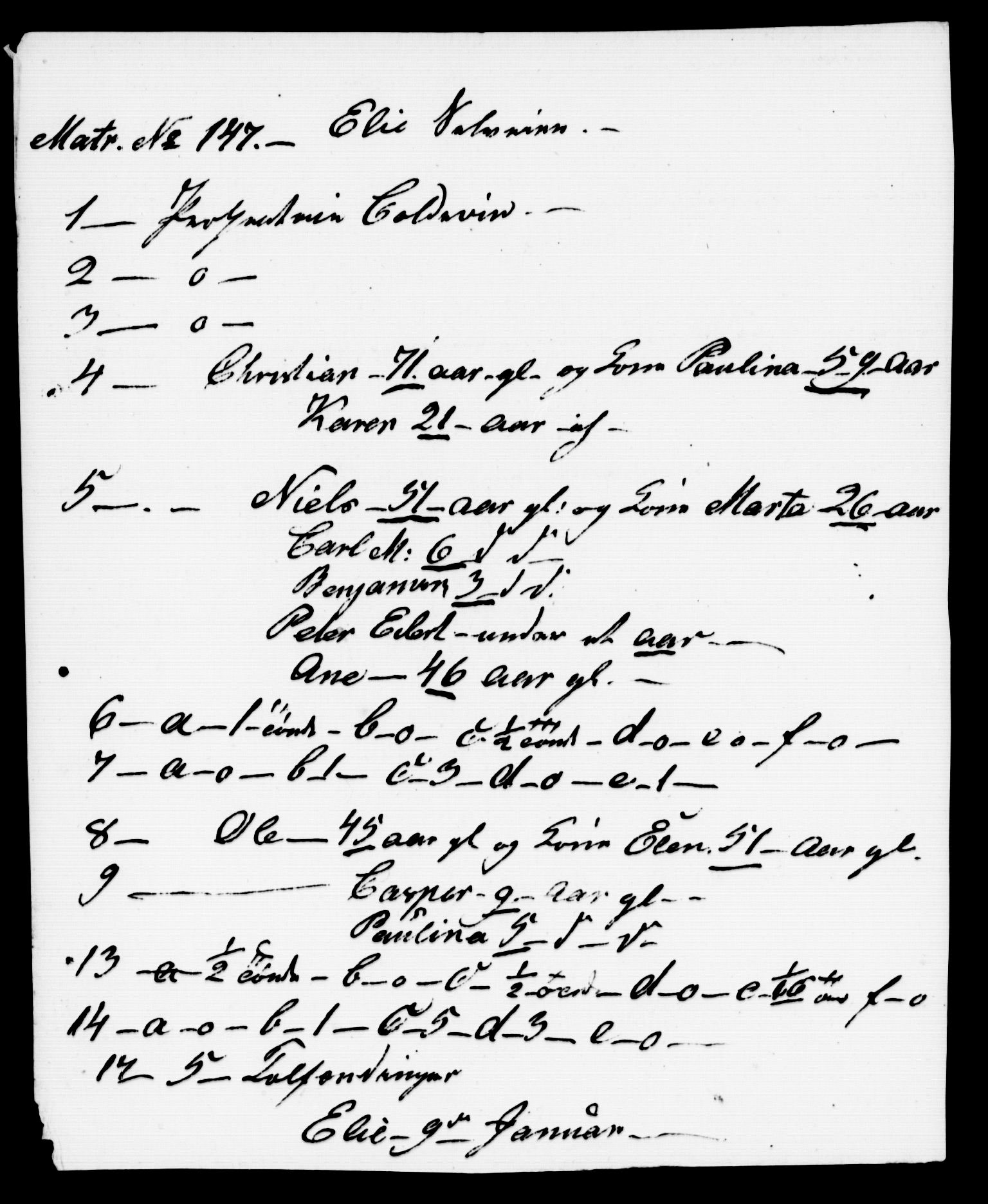 , Census 1845 for Stod, 1845, p. 63