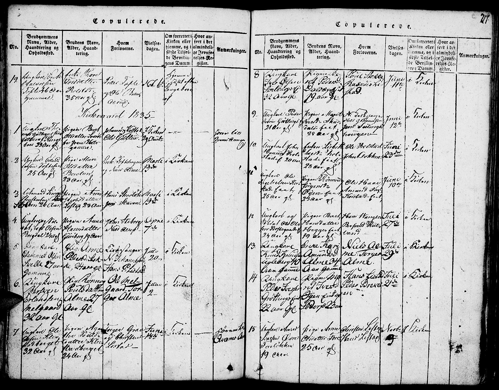Fron prestekontor, SAH/PREST-078/H/Ha/Hab/L0001: Parish register (copy) no. 1, 1816-1843, p. 217