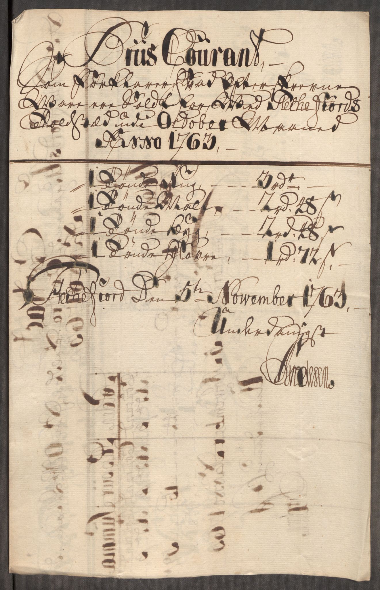 Rentekammeret inntil 1814, Realistisk ordnet avdeling, RA/EA-4070/Oe/L0007: [Ø1]: Priskuranter, 1761-1763, p. 756