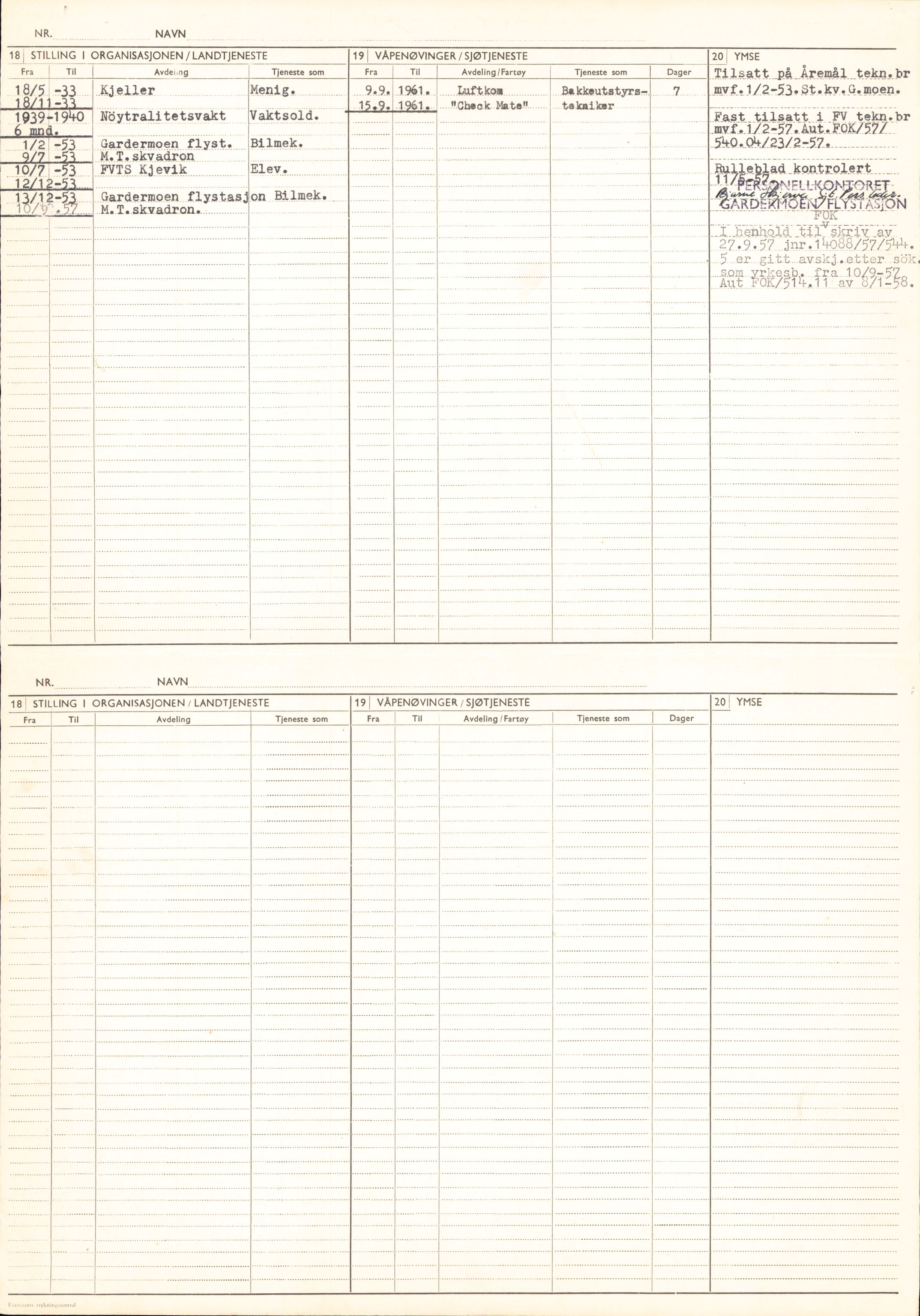 Forsvaret, Forsvarets overkommando/Luftforsvarsstaben, RA/RAFA-4079/P/Pa/L0038: Personellpapirer, 1914, p. 243