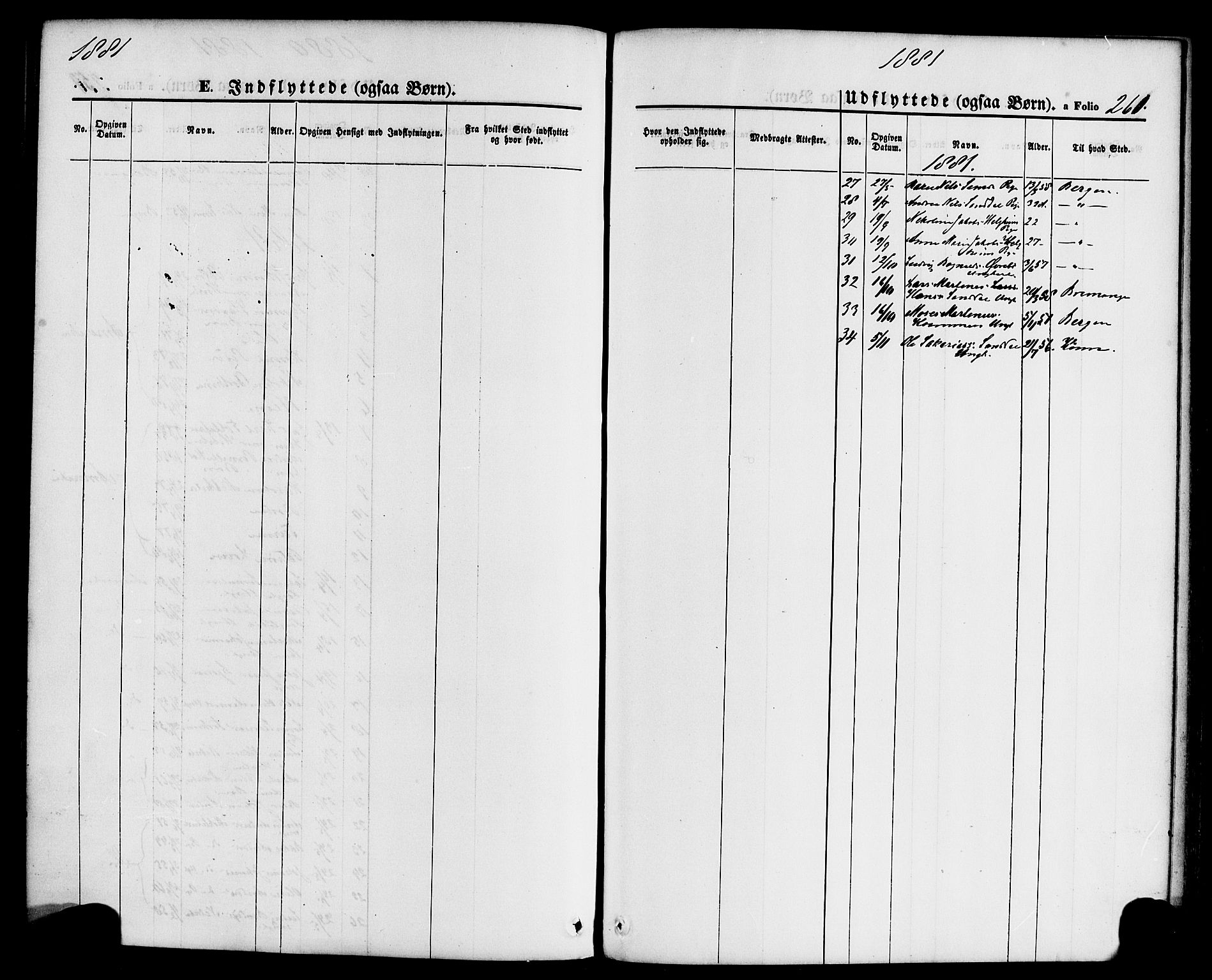 Jølster sokneprestembete, SAB/A-80701/H/Haa/Haaa/L0011: Parish register (official) no. A 11, 1866-1881, p. 260