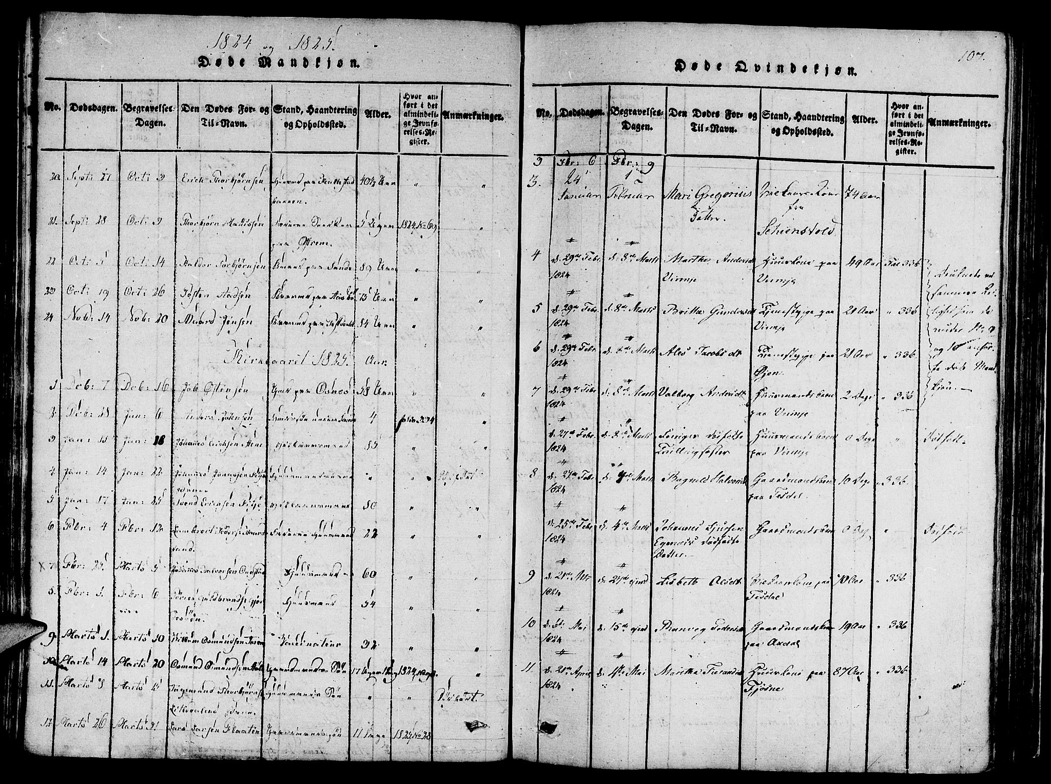 Etne sokneprestembete, SAB/A-75001/H/Haa: Parish register (official) no. A 6, 1815-1831, p. 107