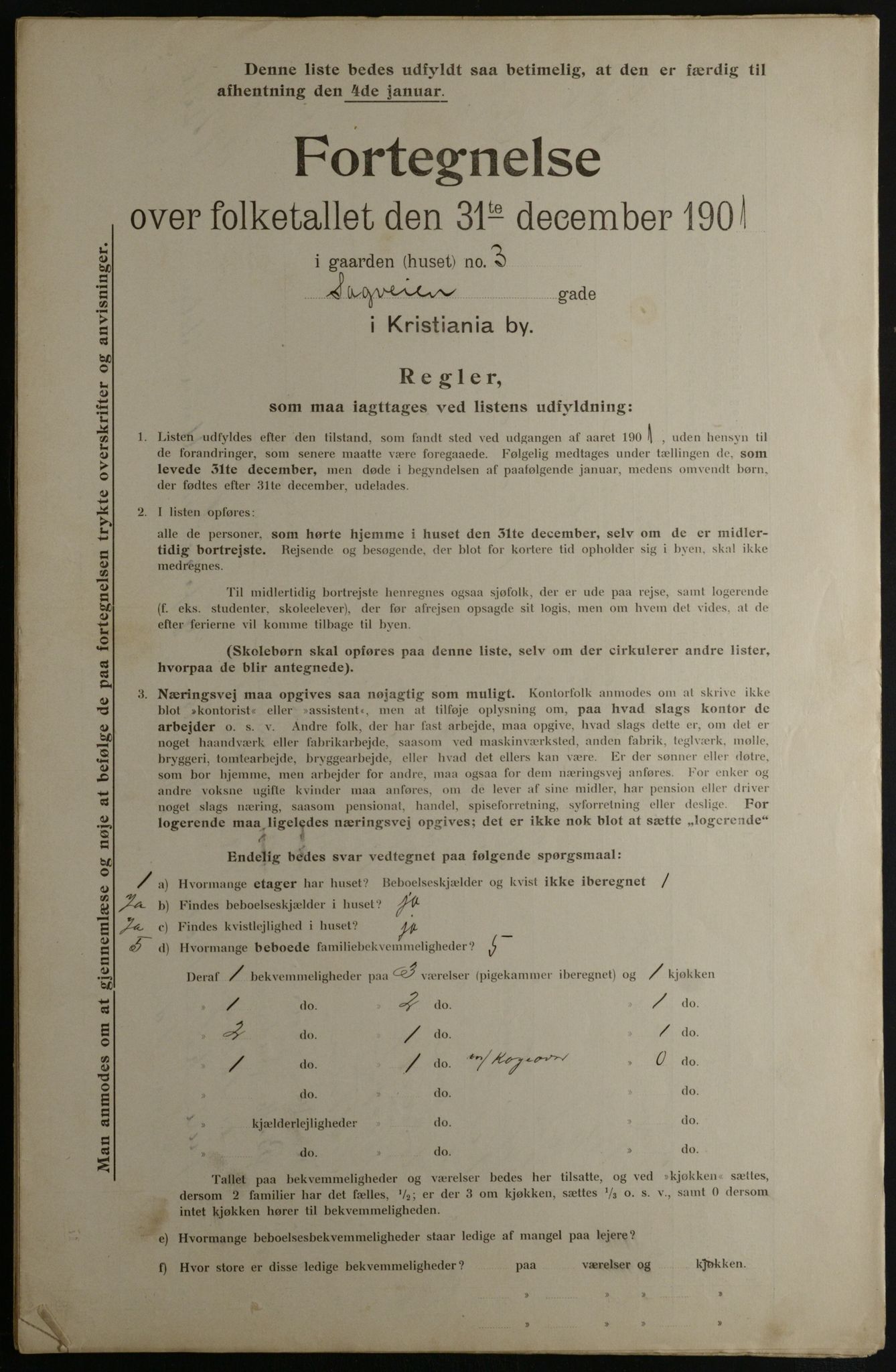 OBA, Municipal Census 1901 for Kristiania, 1901, p. 13282