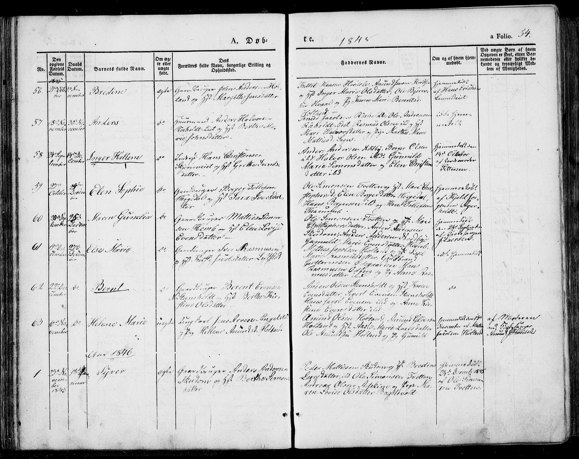 Lardal kirkebøker, SAKO/A-350/F/Fa/L0006: Parish register (official) no. I 6, 1835-1860, p. 54