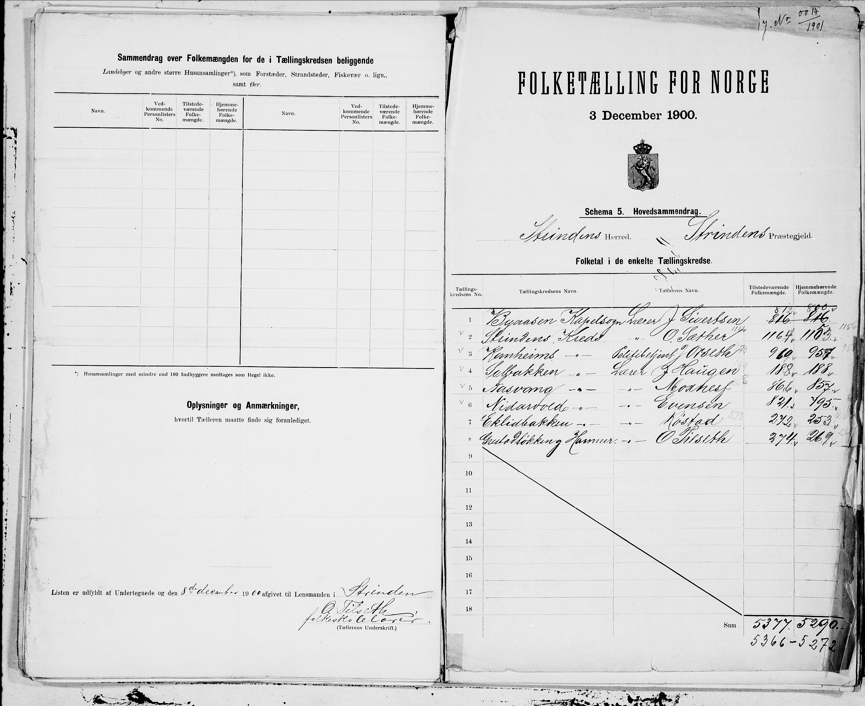 SAT, 1900 census for Strinda, 1900, p. 26