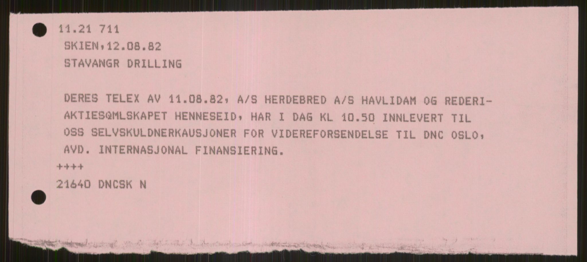 Pa 1503 - Stavanger Drilling AS, AV/SAST-A-101906/D/L0005: Korrespondanse og saksdokumenter, 1974-1985, p. 555