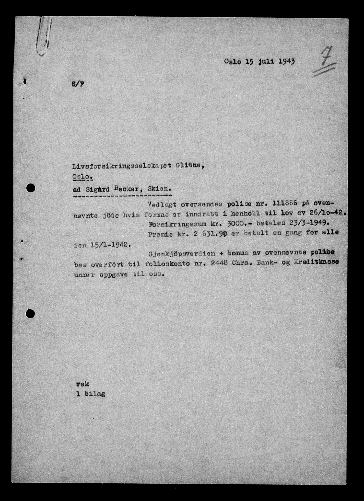 Justisdepartementet, Tilbakeføringskontoret for inndratte formuer, AV/RA-S-1564/H/Hc/Hcd/L0991: --, 1945-1947, p. 25