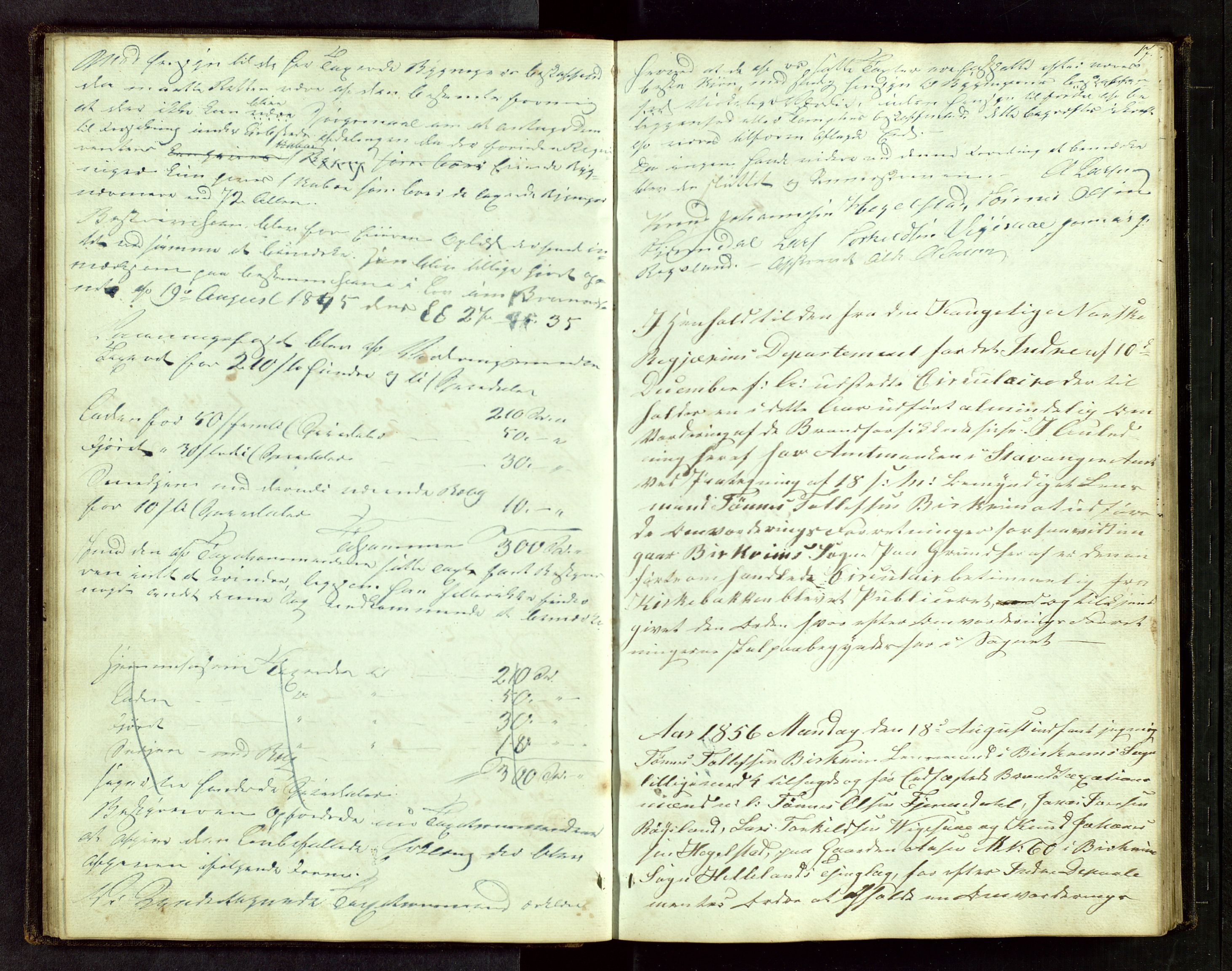 Bjerkreim lensmannskontor, AV/SAST-A-100090/Goa/L0001: Branntakstprotokoll, 1846-1894, p. 16b-17a