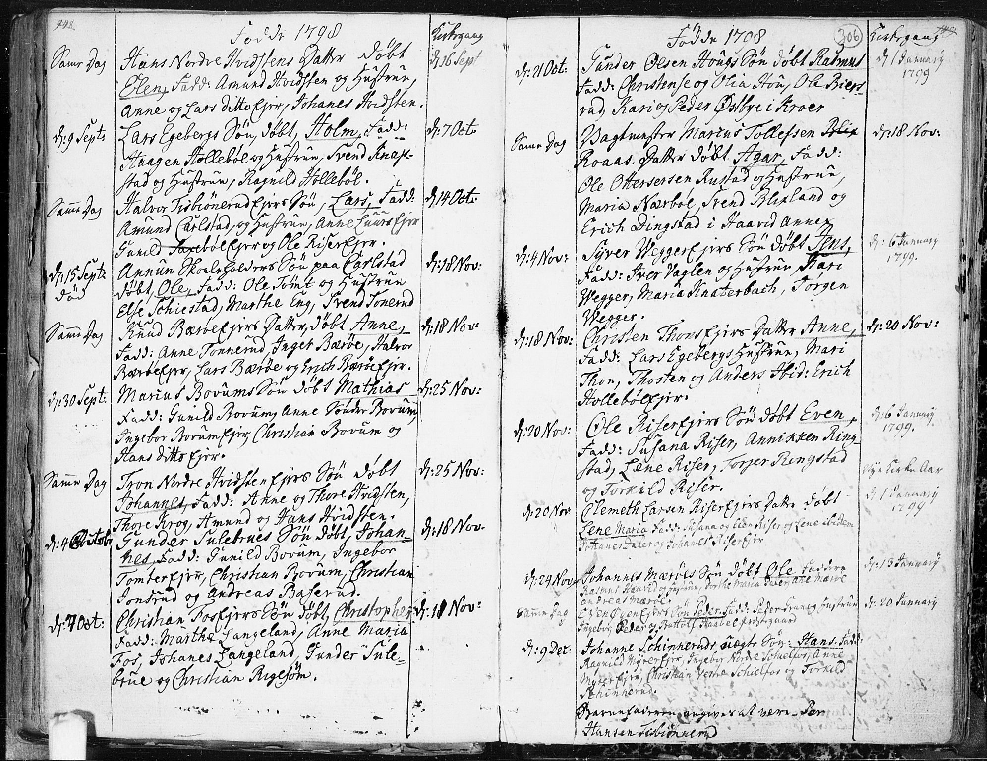 Hobøl prestekontor Kirkebøker, AV/SAO-A-2002/F/Fa/L0001: Parish register (official) no. I 1, 1733-1814, p. 306