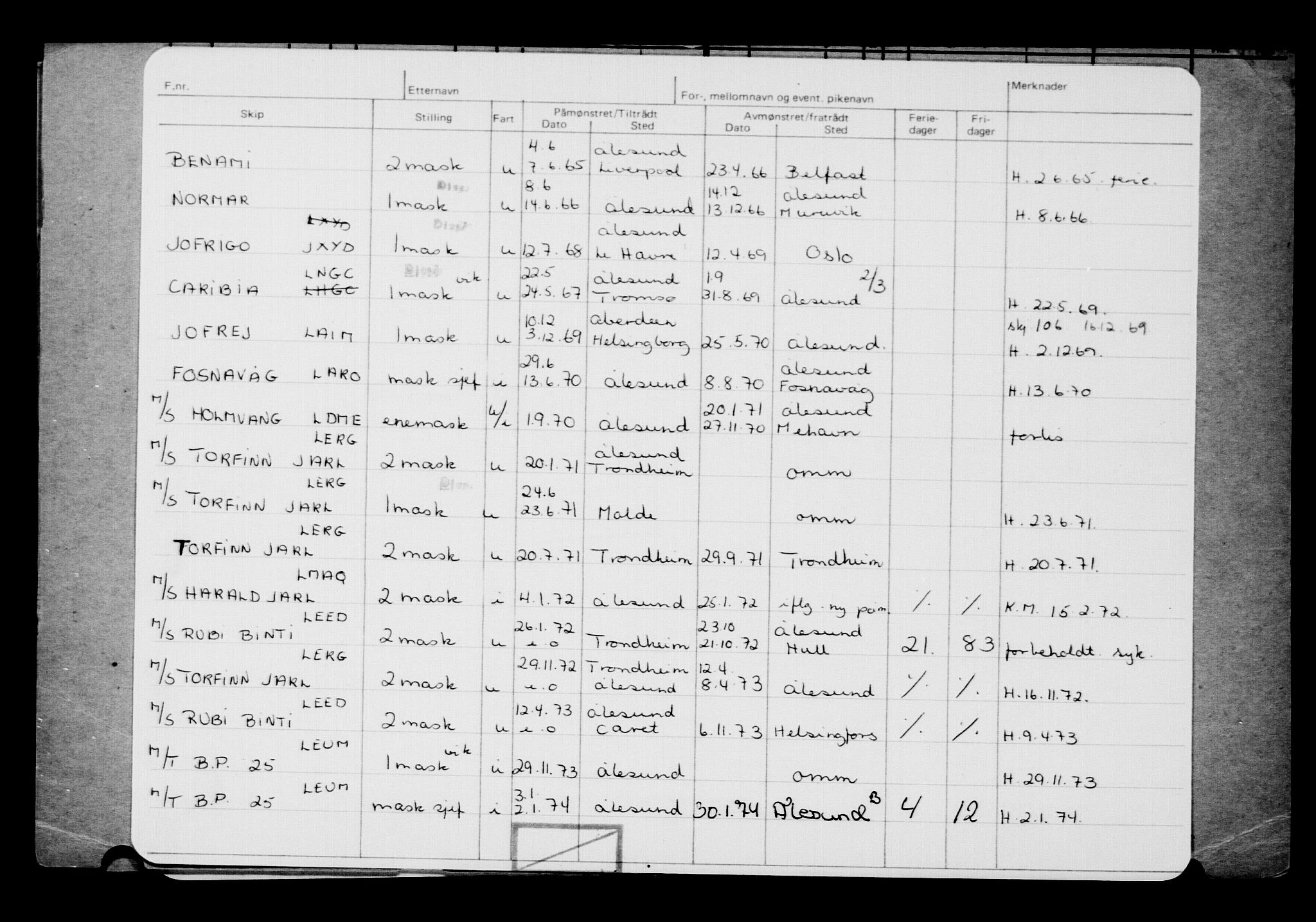 Direktoratet for sjømenn, AV/RA-S-3545/G/Gb/L0139: Hovedkort, 1916, p. 443