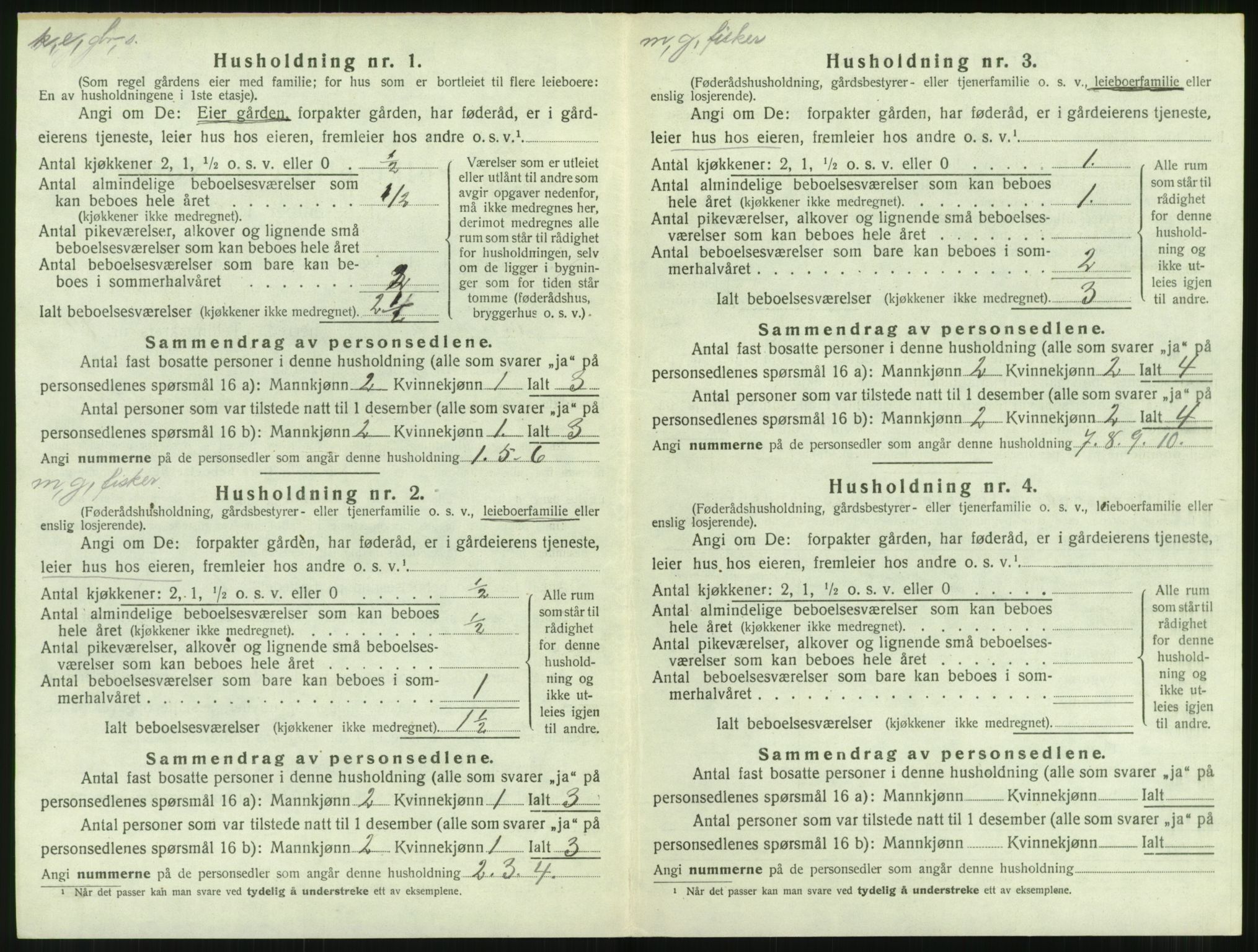 SAT, 1920 census for Aukra, 1920, p. 840