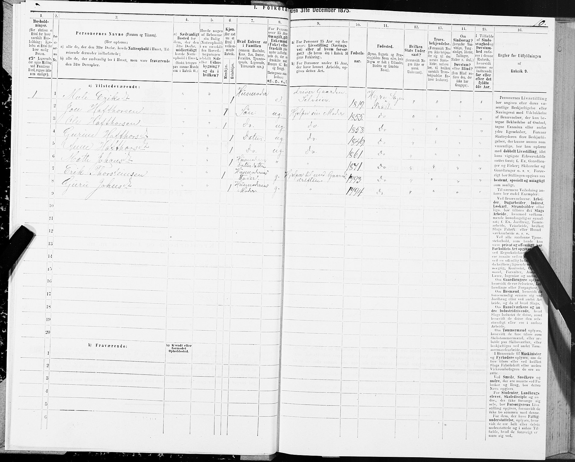 SAT, 1875 census for 1711P Øvre Stjørdal, 1875, p. 3010