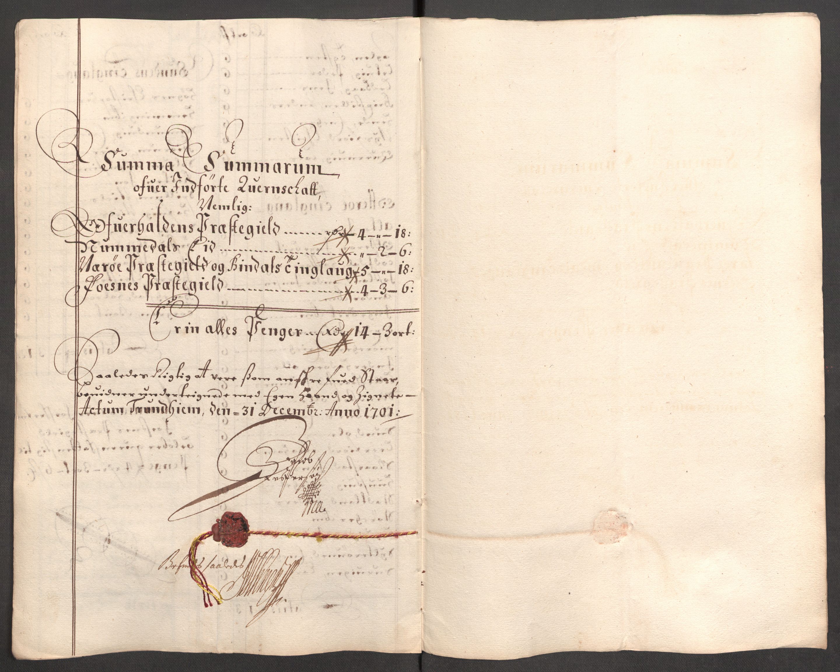 Rentekammeret inntil 1814, Reviderte regnskaper, Fogderegnskap, RA/EA-4092/R64/L4427: Fogderegnskap Namdal, 1701-1702, p. 94