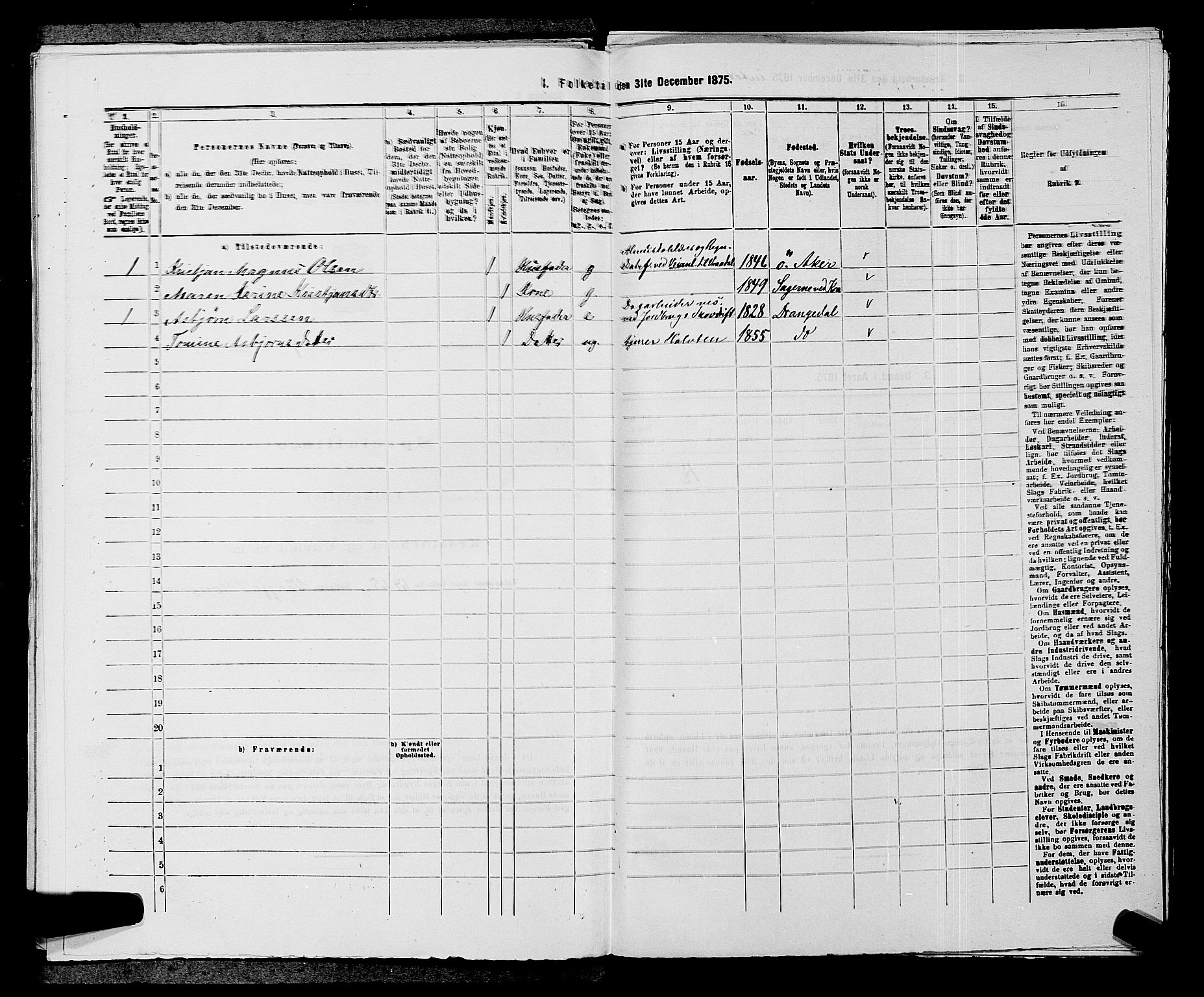 SAKO, 1875 census for 0817P Drangedal, 1875, p. 441