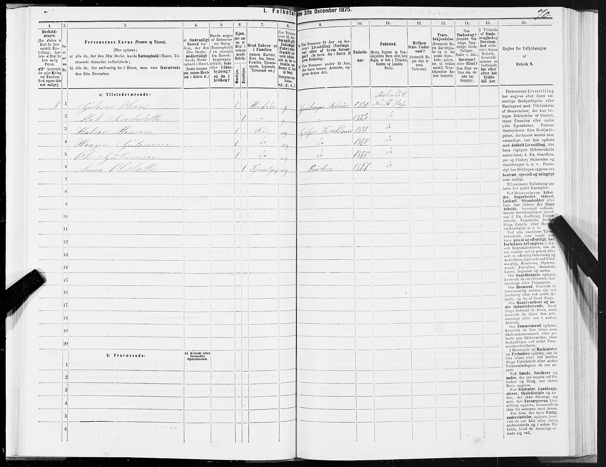 SAT, 1875 census for 1714P Nedre Stjørdal, 1875, p. 2070