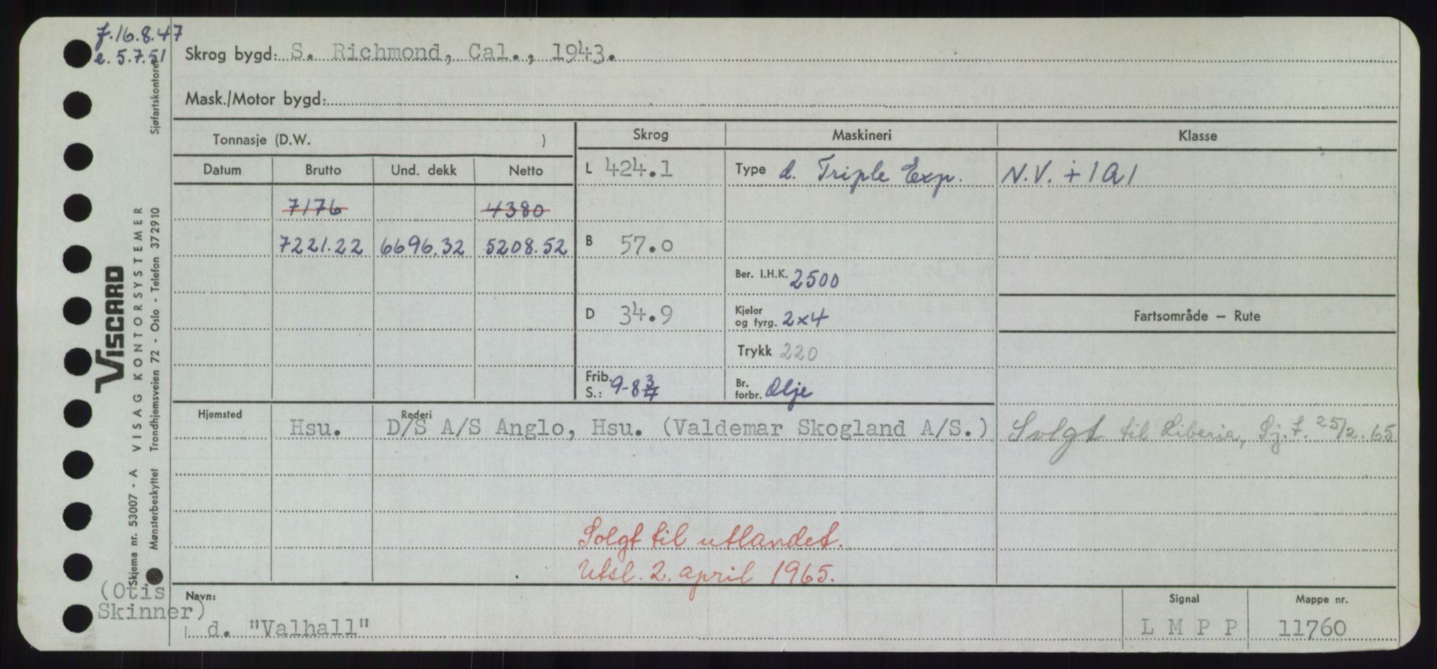 Sjøfartsdirektoratet med forløpere, Skipsmålingen, AV/RA-S-1627/H/Hd/L0040: Fartøy, U-Ve, p. 229