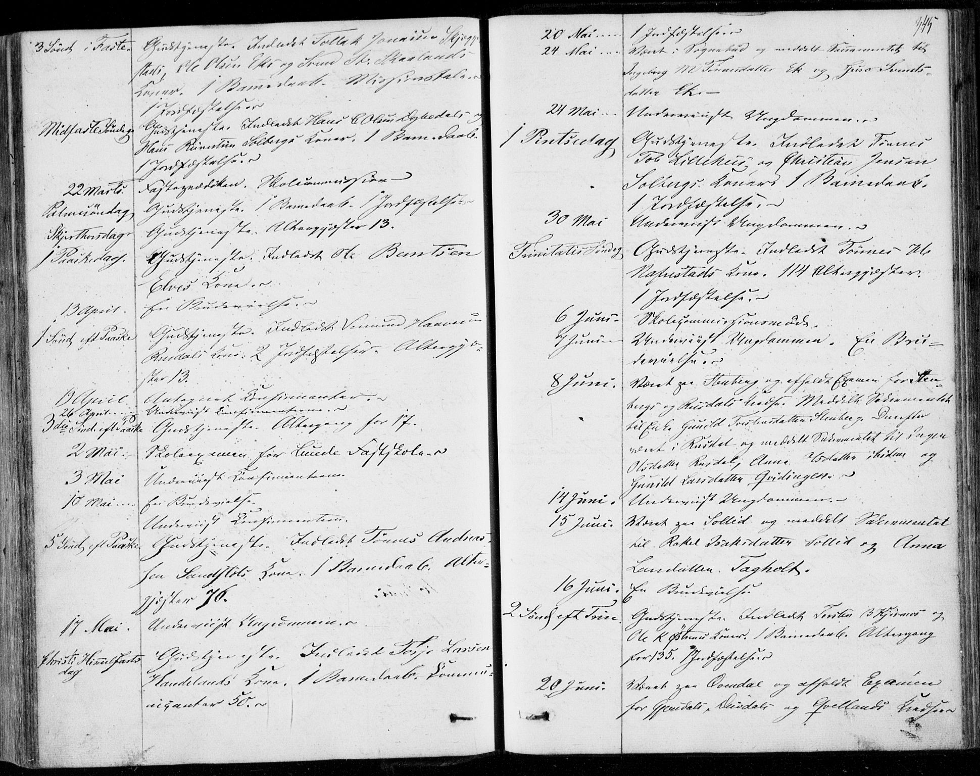 Lund sokneprestkontor, AV/SAST-A-101809/S06/L0009: Parish register (official) no. A 8, 1853-1877, p. 345