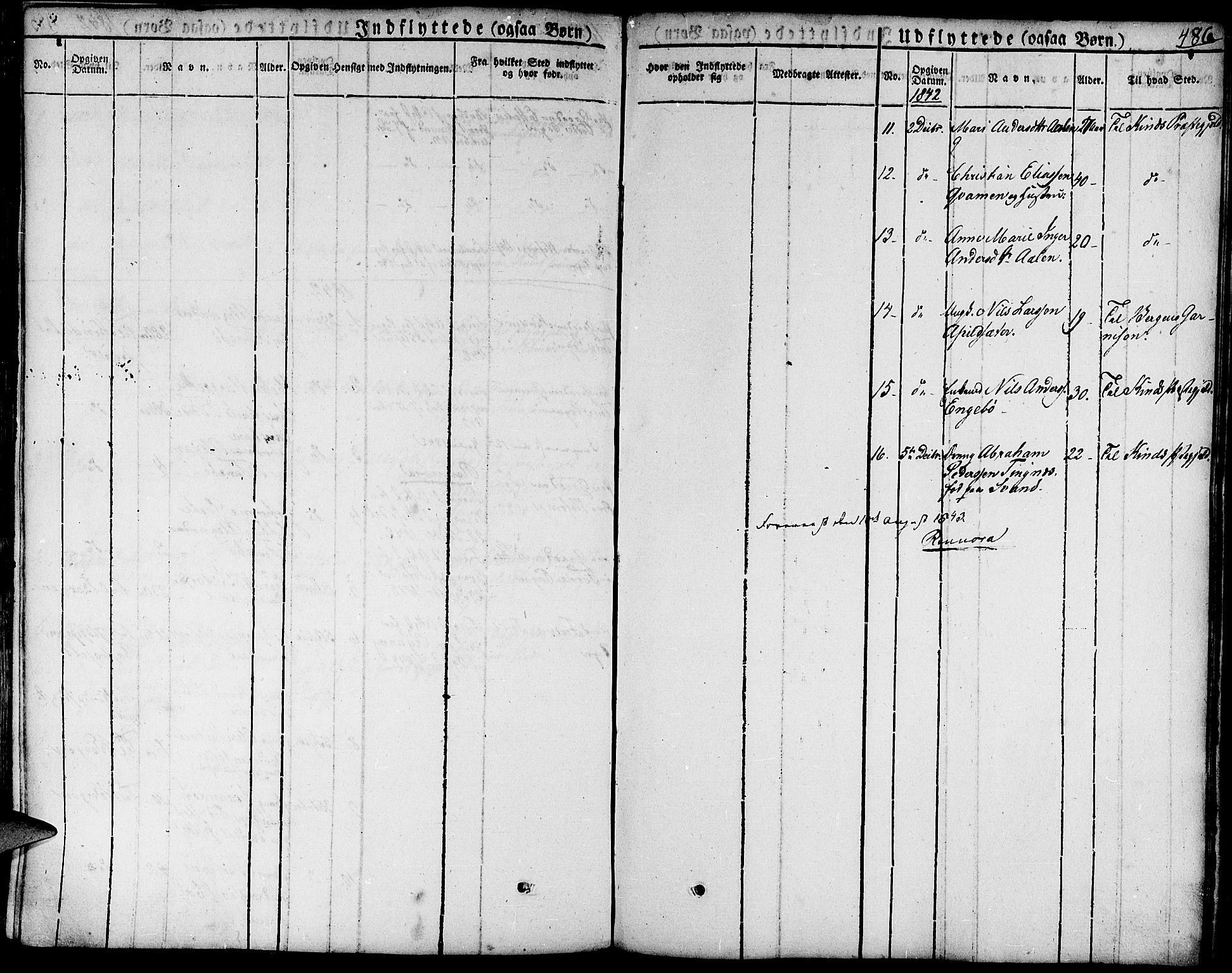 Førde sokneprestembete, AV/SAB-A-79901/H/Haa/Haaa/L0006: Parish register (official) no. A 6, 1821-1842, p. 486