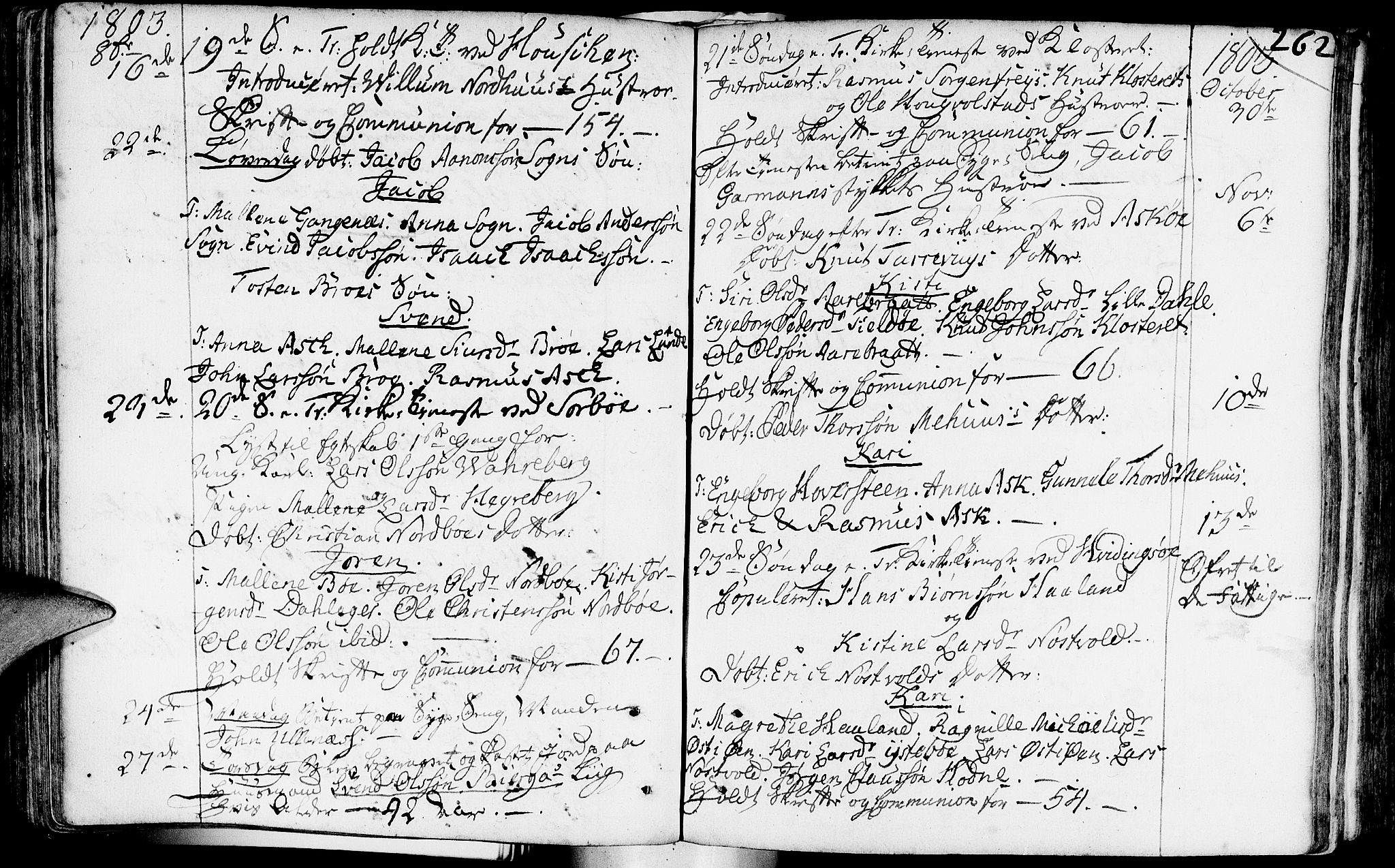 Rennesøy sokneprestkontor, SAST/A -101827/H/Ha/Haa/L0003: Parish register (official) no. A 3, 1772-1815, p. 262