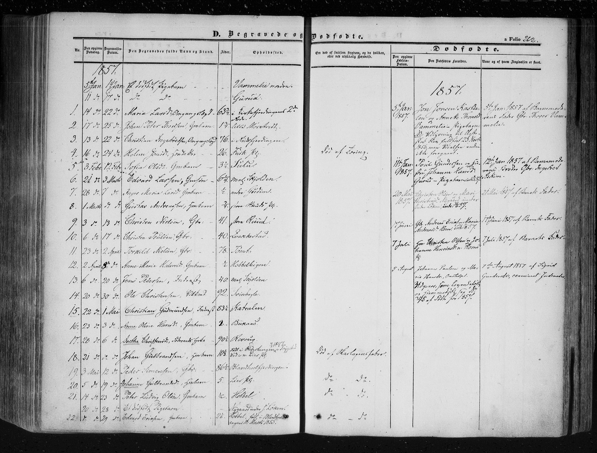 Askim prestekontor Kirkebøker, AV/SAO-A-10900/F/Fa/L0005: Parish register (official) no. 5, 1847-1879, p. 262