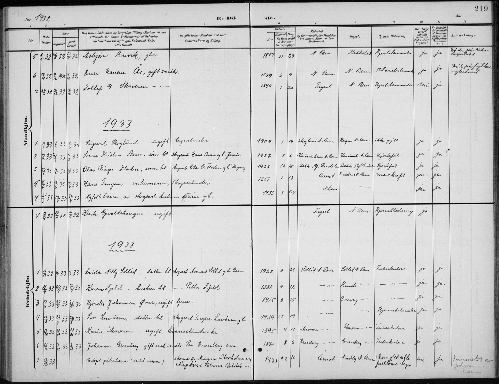 Åmot prestekontor, Hedmark, AV/SAH-PREST-056/H/Ha/Hab/L0003: Parish register (copy) no. 3, 1902-1938, p. 219