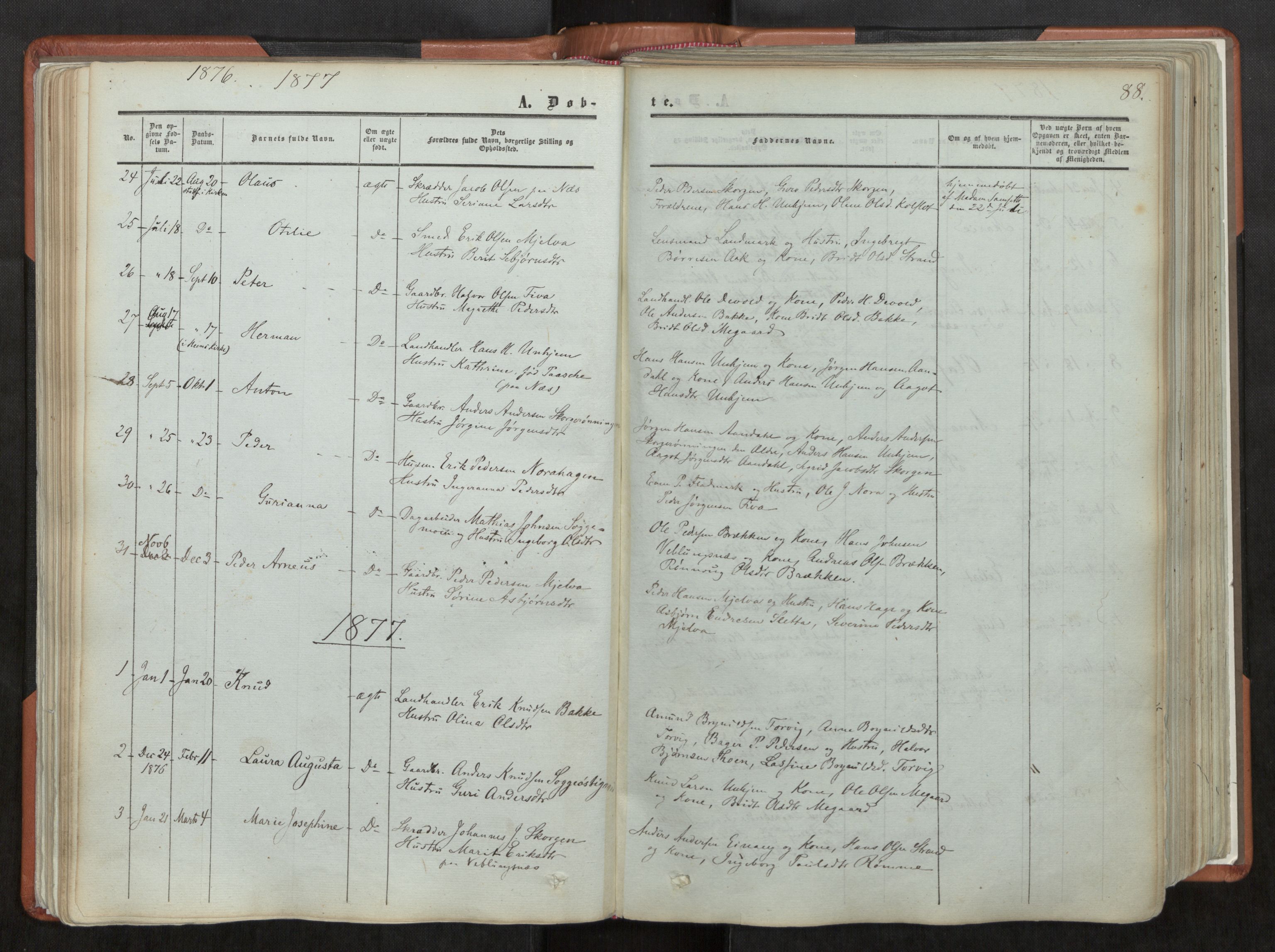 Ministerialprotokoller, klokkerbøker og fødselsregistre - Møre og Romsdal, AV/SAT-A-1454/544/L0572: Parish register (official) no. 544A05, 1854-1886, p. 88