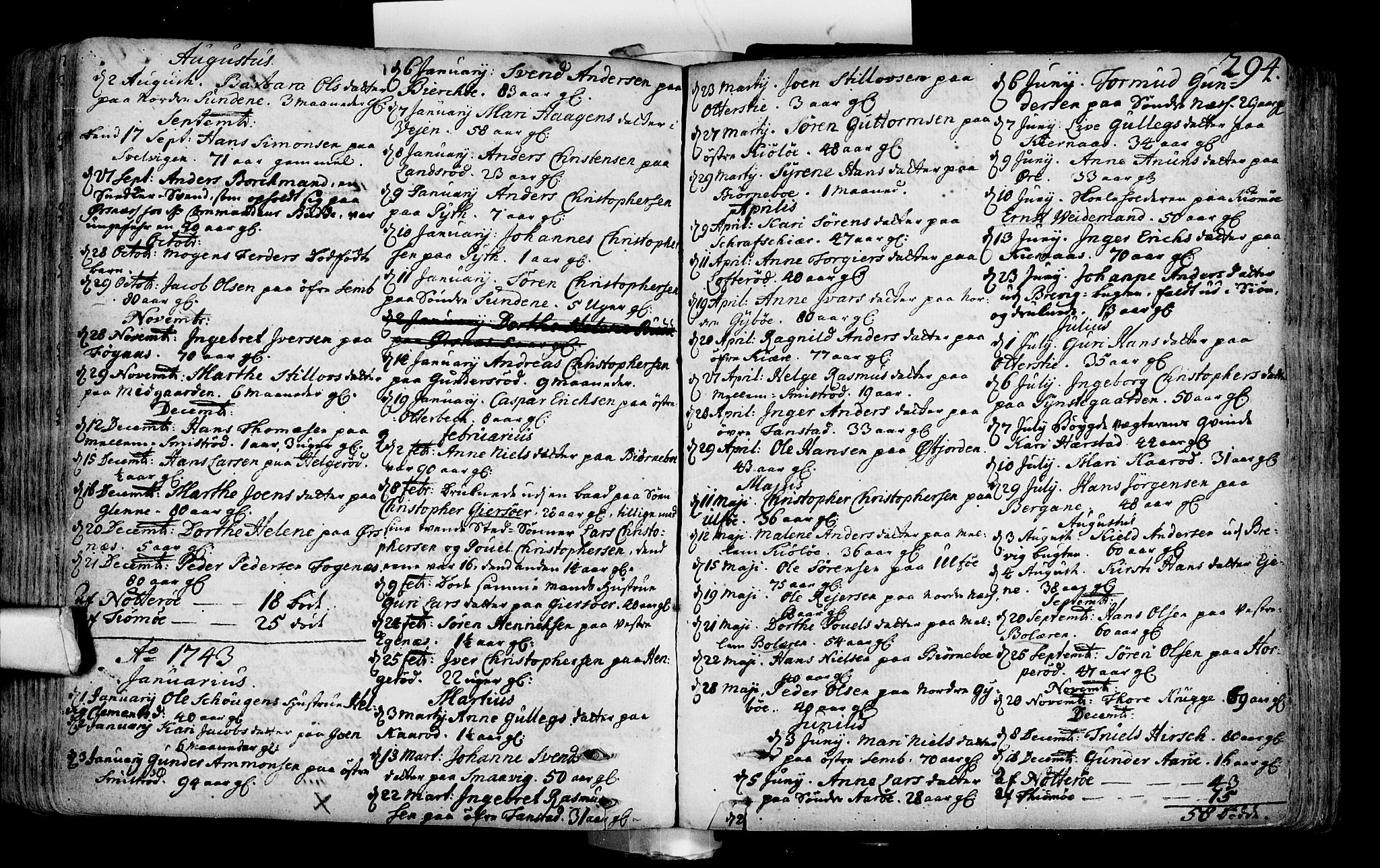 Nøtterøy kirkebøker, SAKO/A-354/F/Fa/L0002: Parish register (official) no. I 2, 1738-1790, p. 294