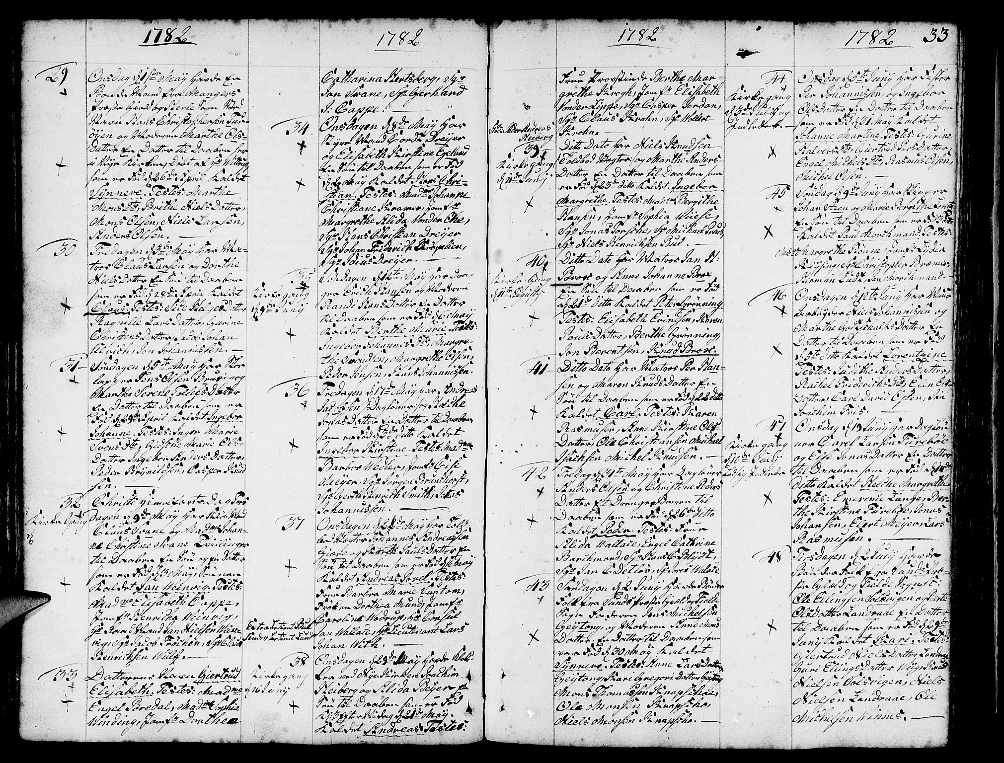 Nykirken Sokneprestembete, AV/SAB-A-77101/H/Haa/L0005: Parish register (official) no. A 5, 1775-1808, p. 33