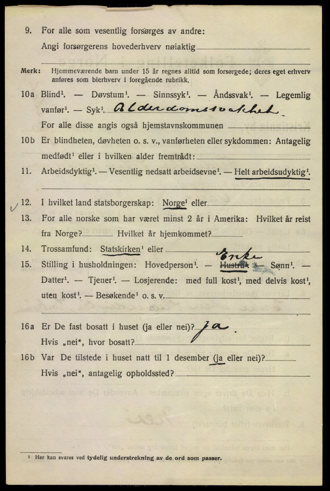 SAO, 1920 census for Kristiania, 1920, p. 636774