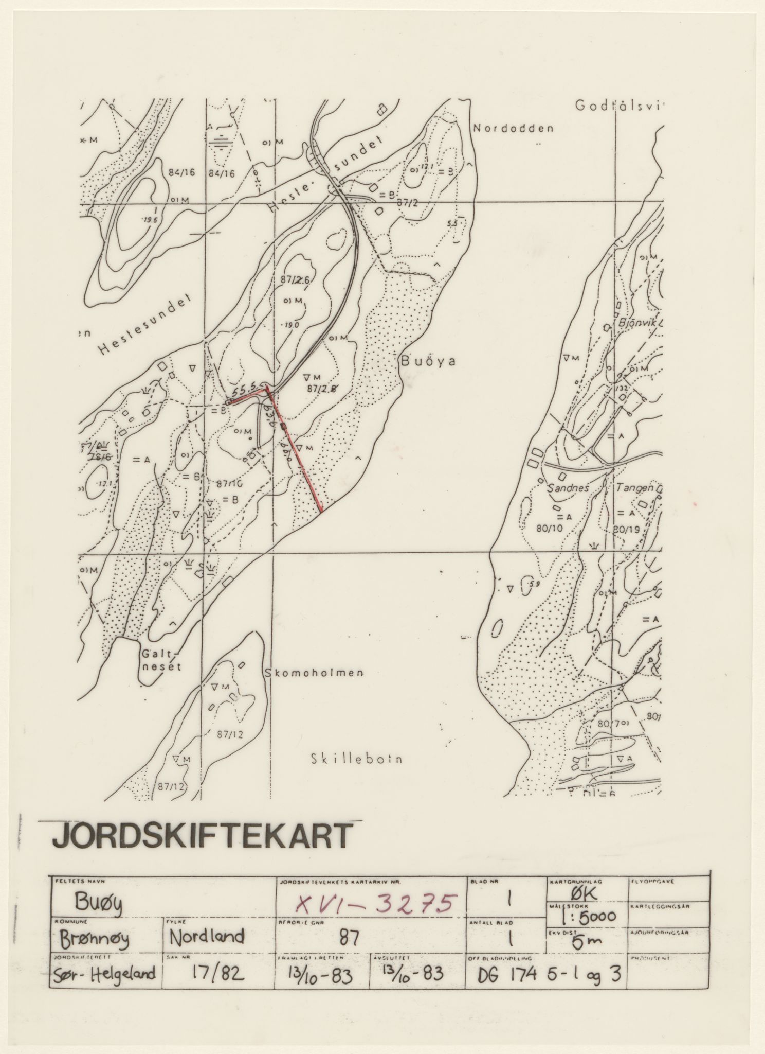 Jordskifteverkets kartarkiv, AV/RA-S-3929/T, 1859-1988, p. 4274