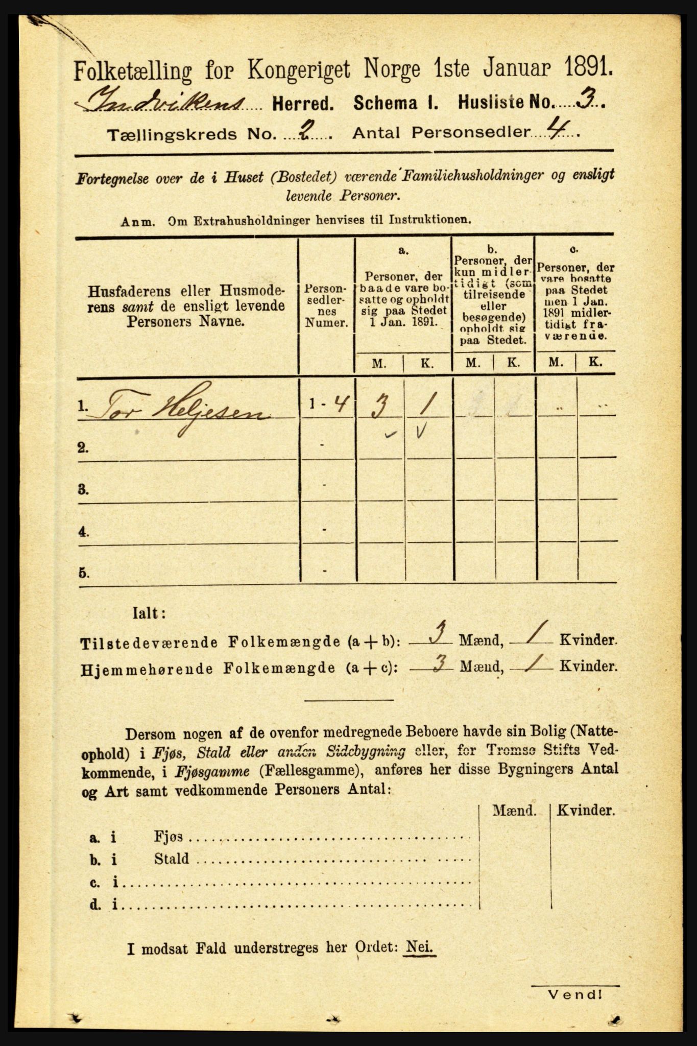 RA, 1891 census for 1447 Innvik, 1891, p. 546