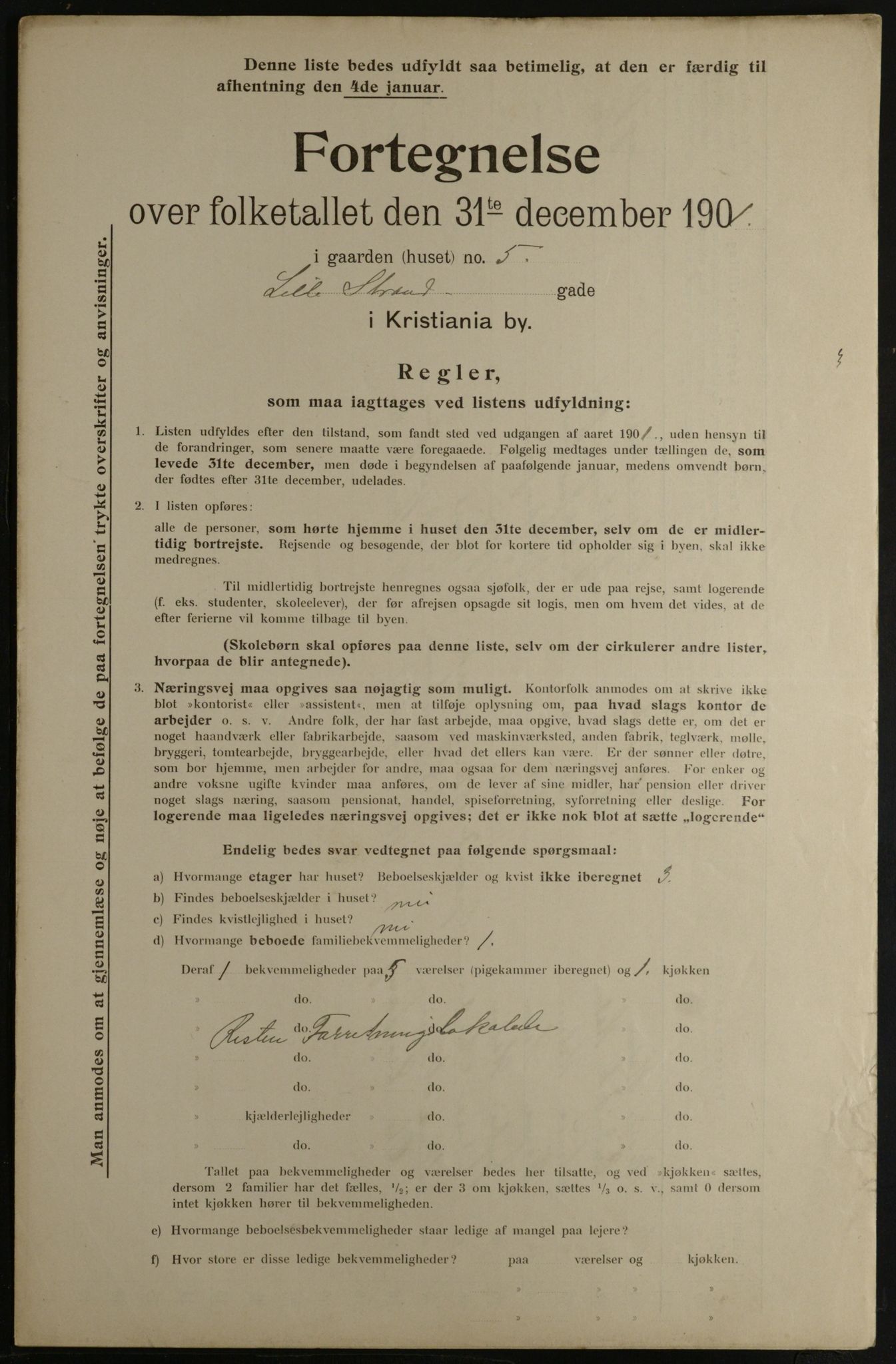 OBA, Municipal Census 1901 for Kristiania, 1901, p. 8903