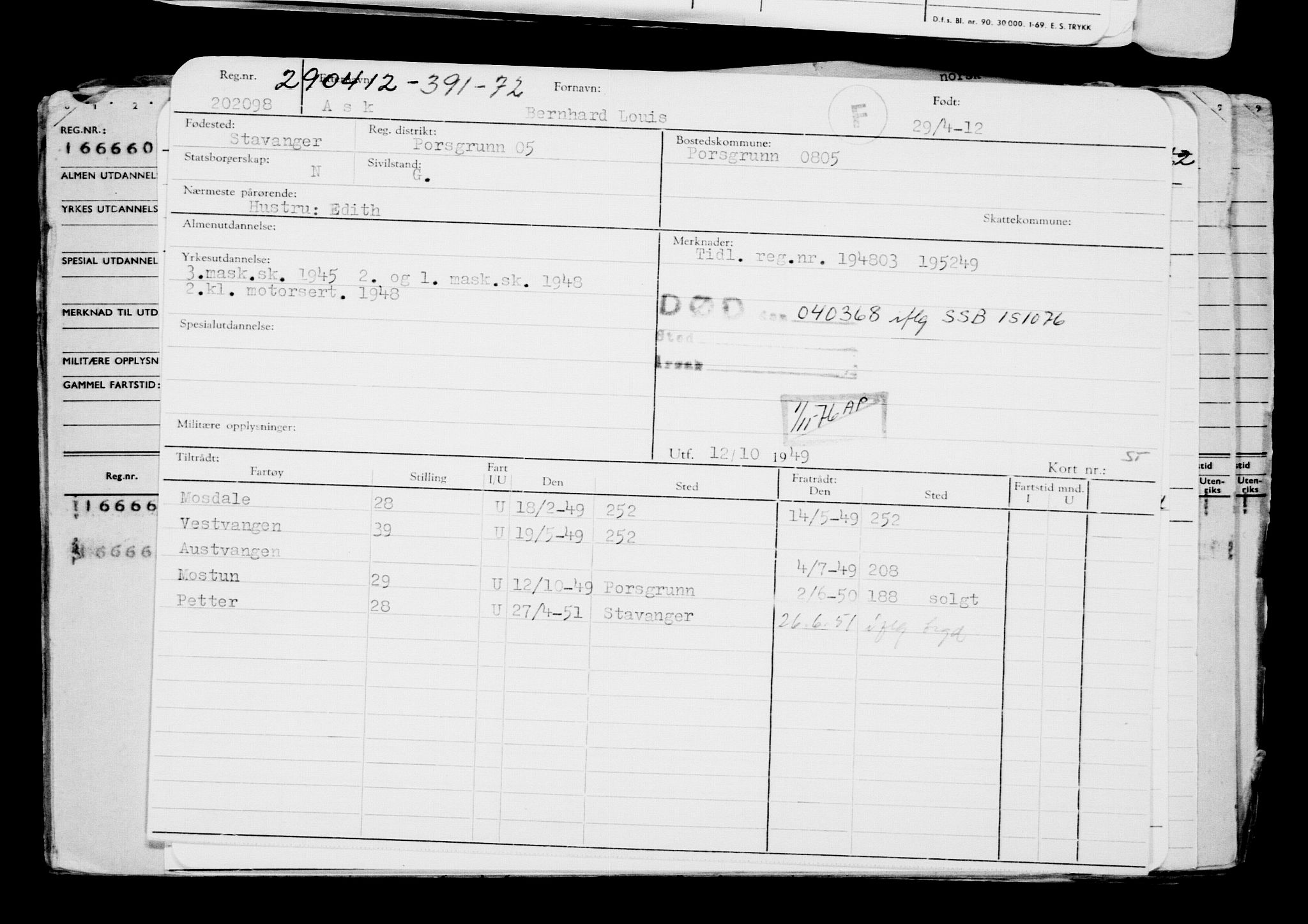 Direktoratet for sjømenn, AV/RA-S-3545/G/Gb/L0104: Hovedkort, 1912, p. 193